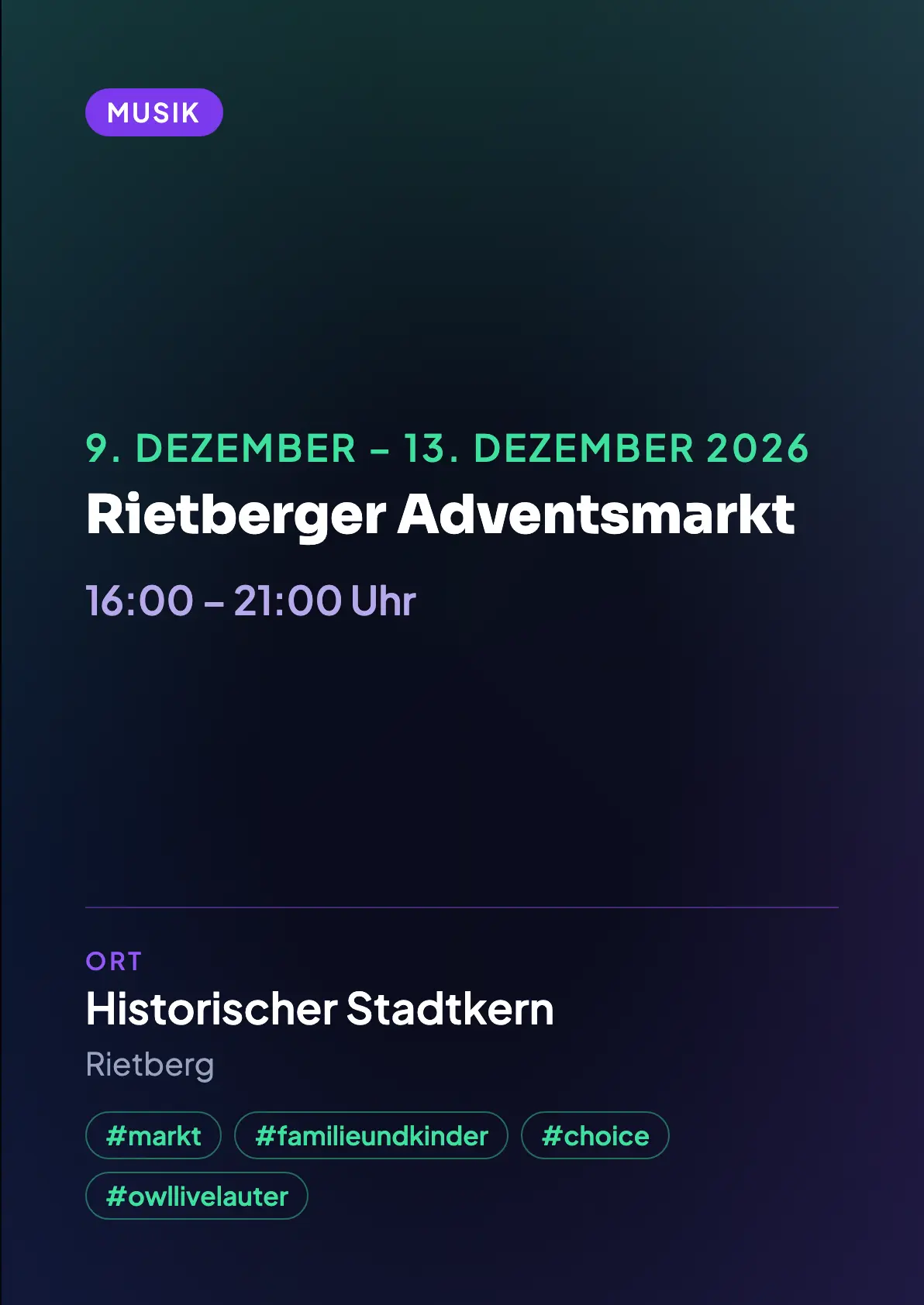 Veranstaltungsflyer