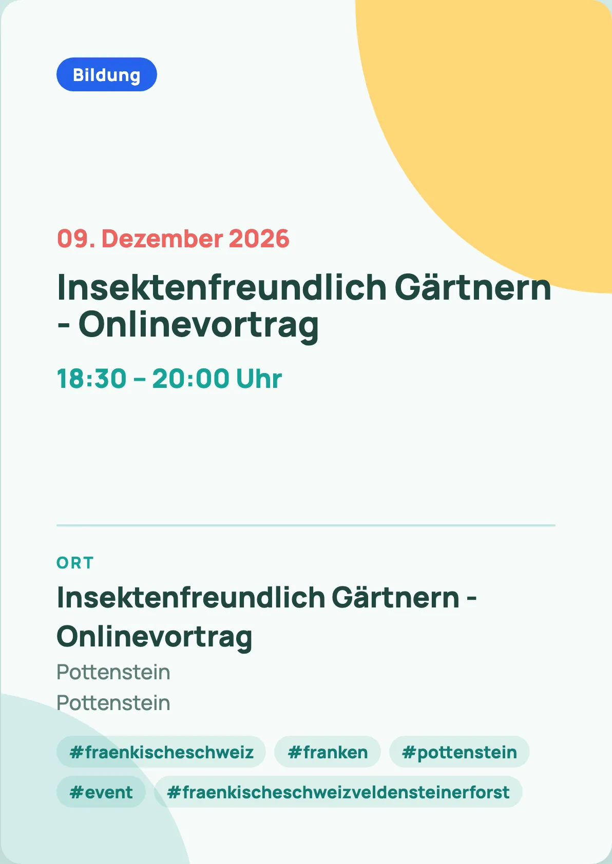 Veranstaltungsflyer