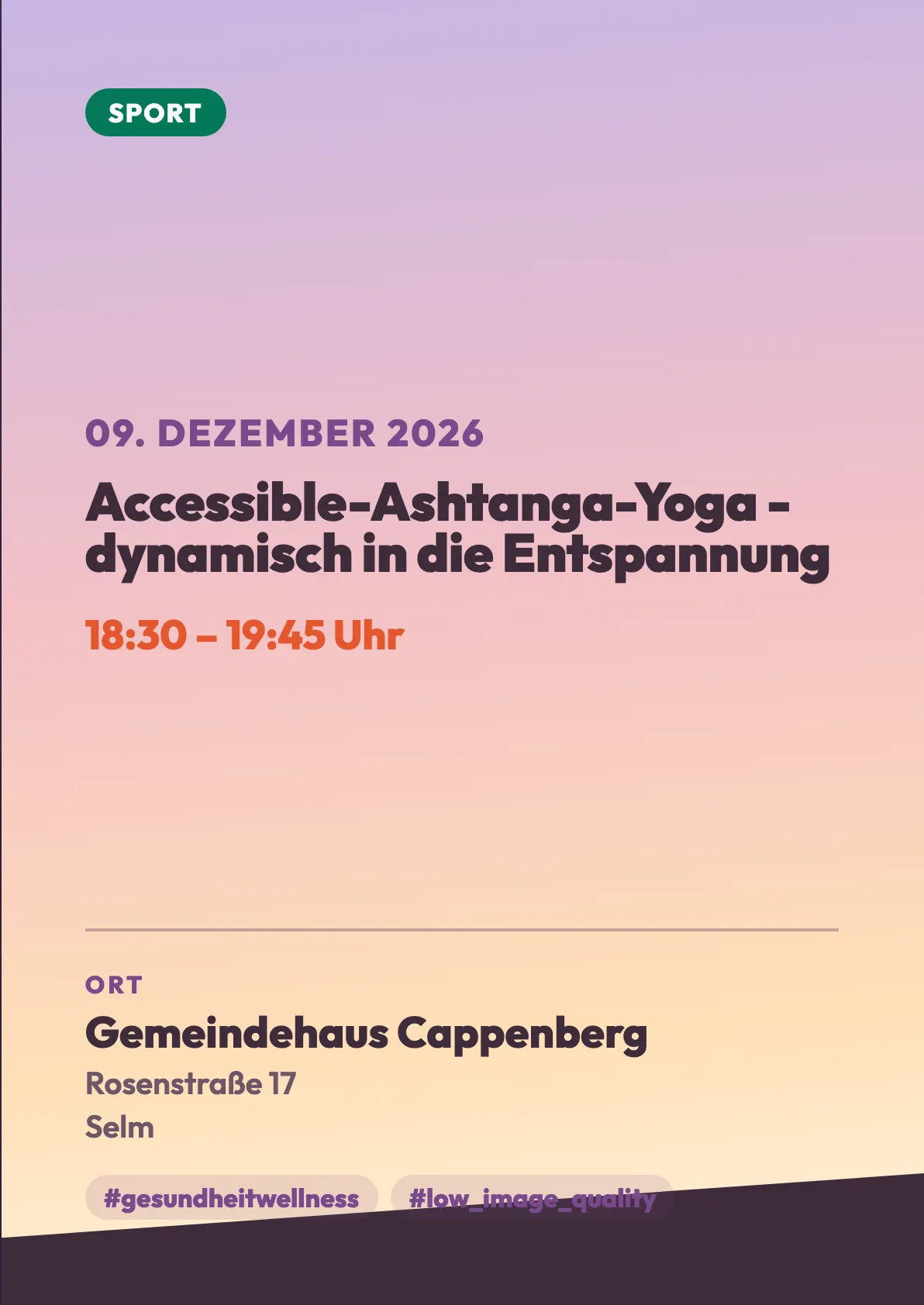 Veranstaltungsflyer