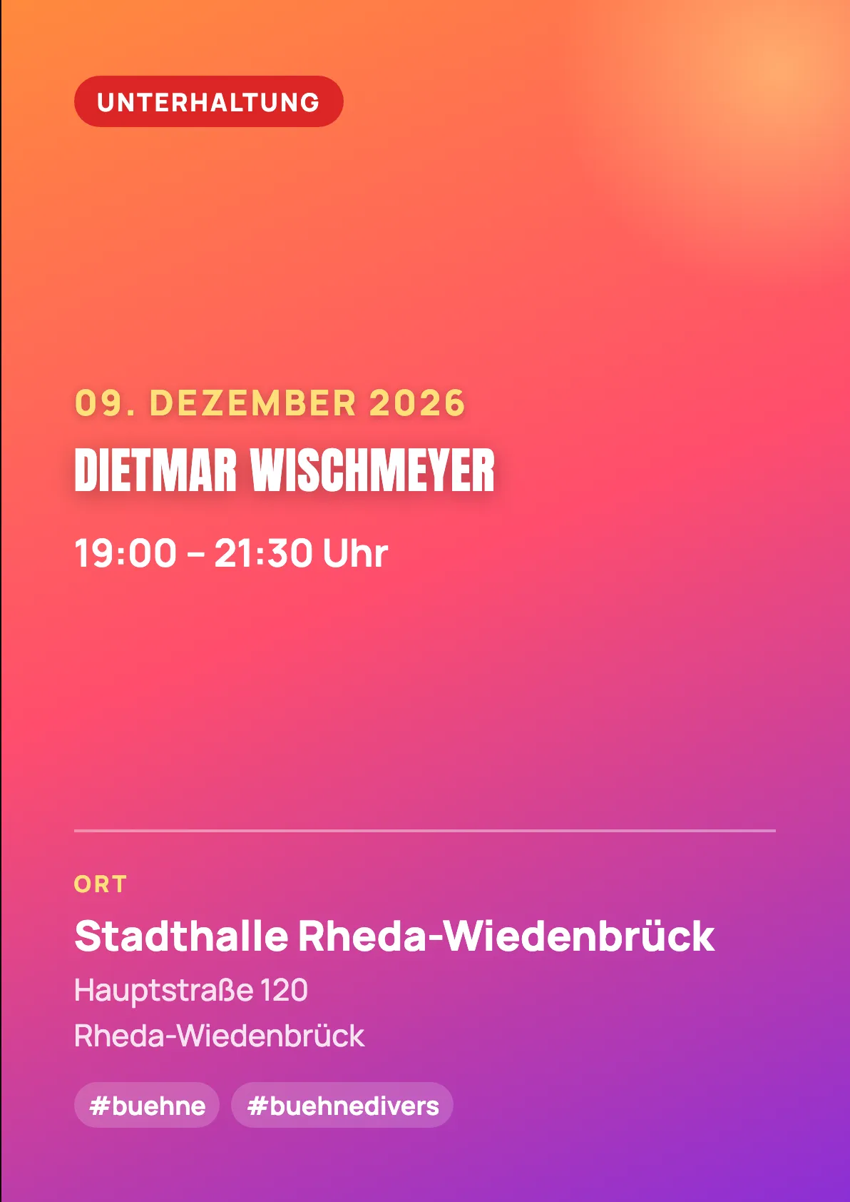 Veranstaltungsflyer