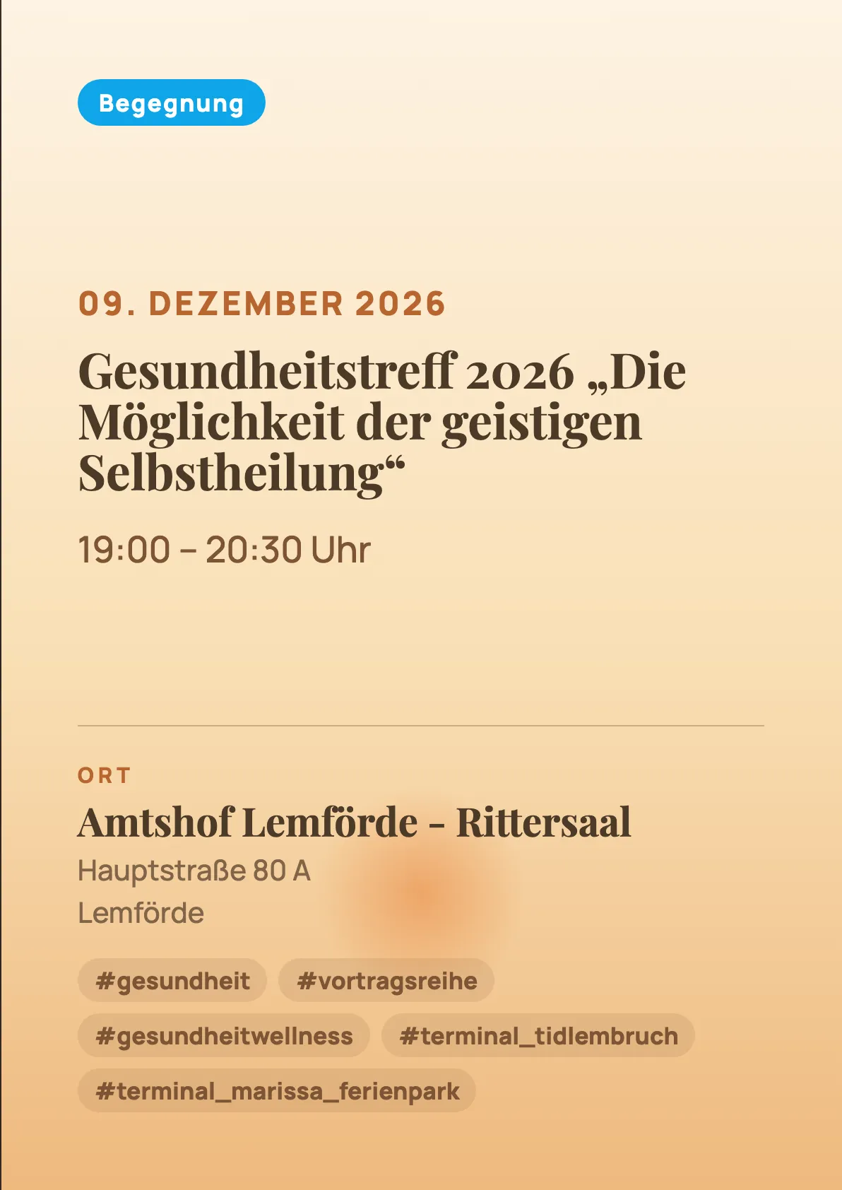 Veranstaltungsflyer