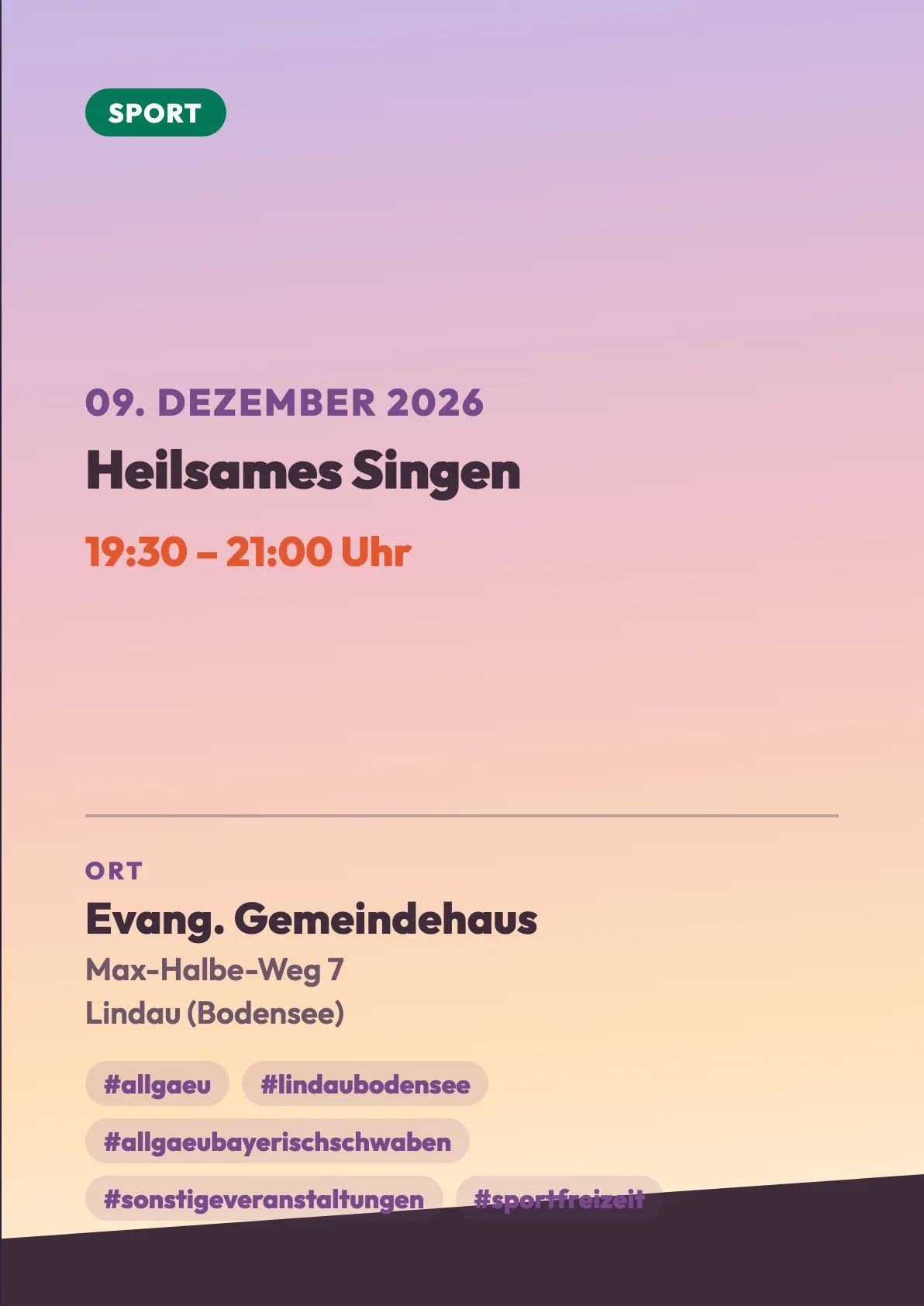 Veranstaltungsflyer