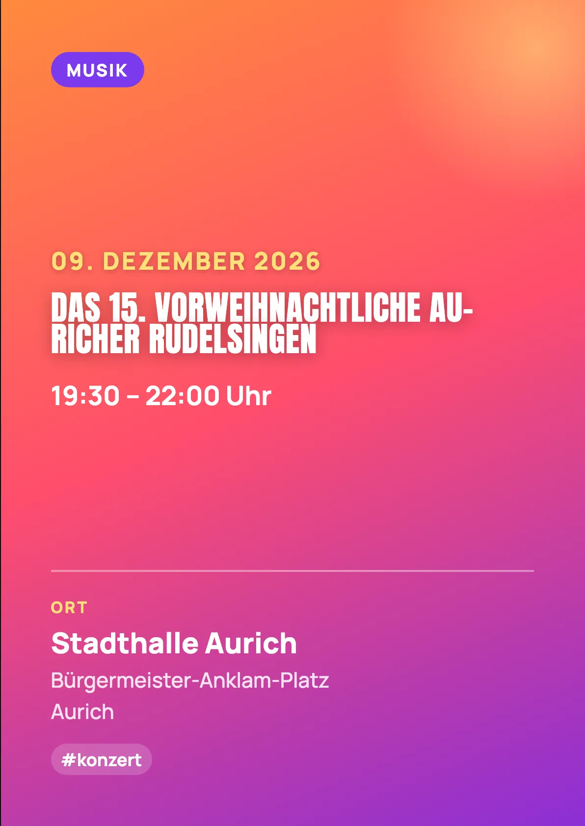 Veranstaltungsflyer