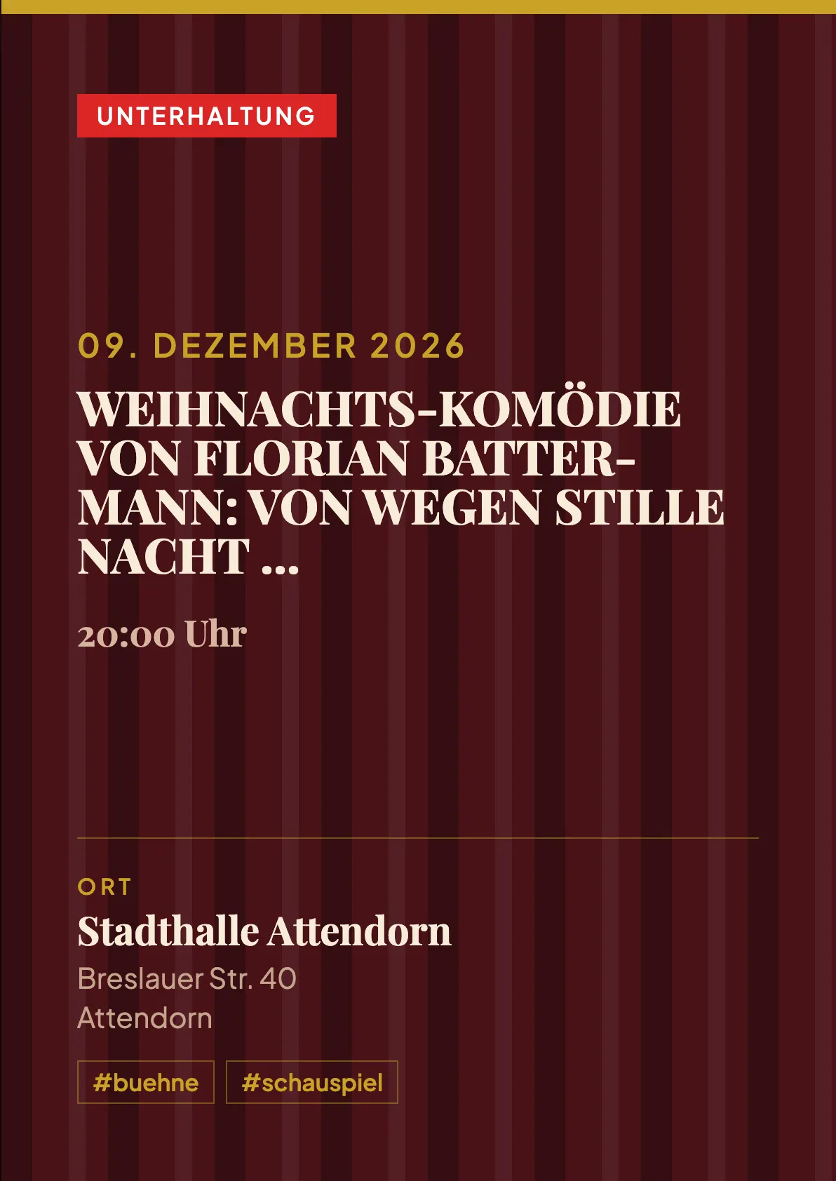 Veranstaltungsflyer