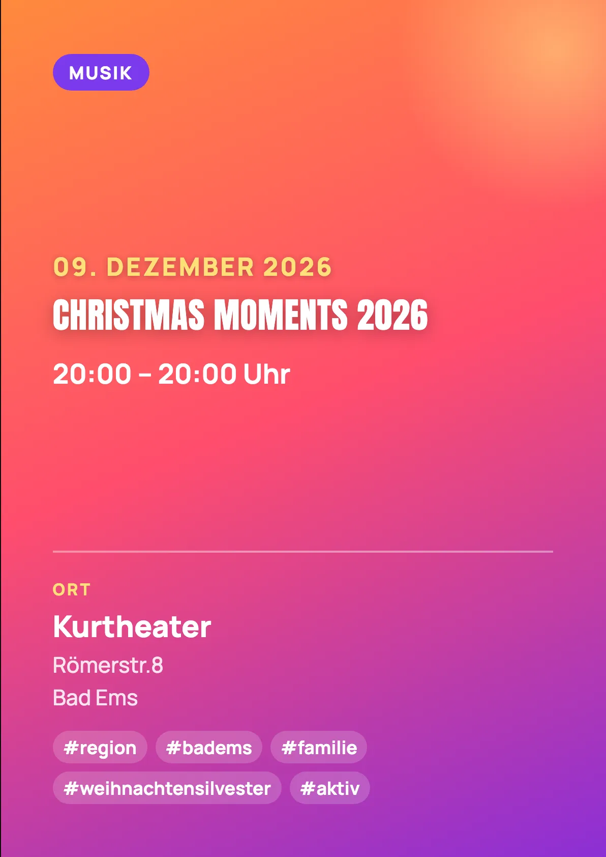 Veranstaltungsflyer