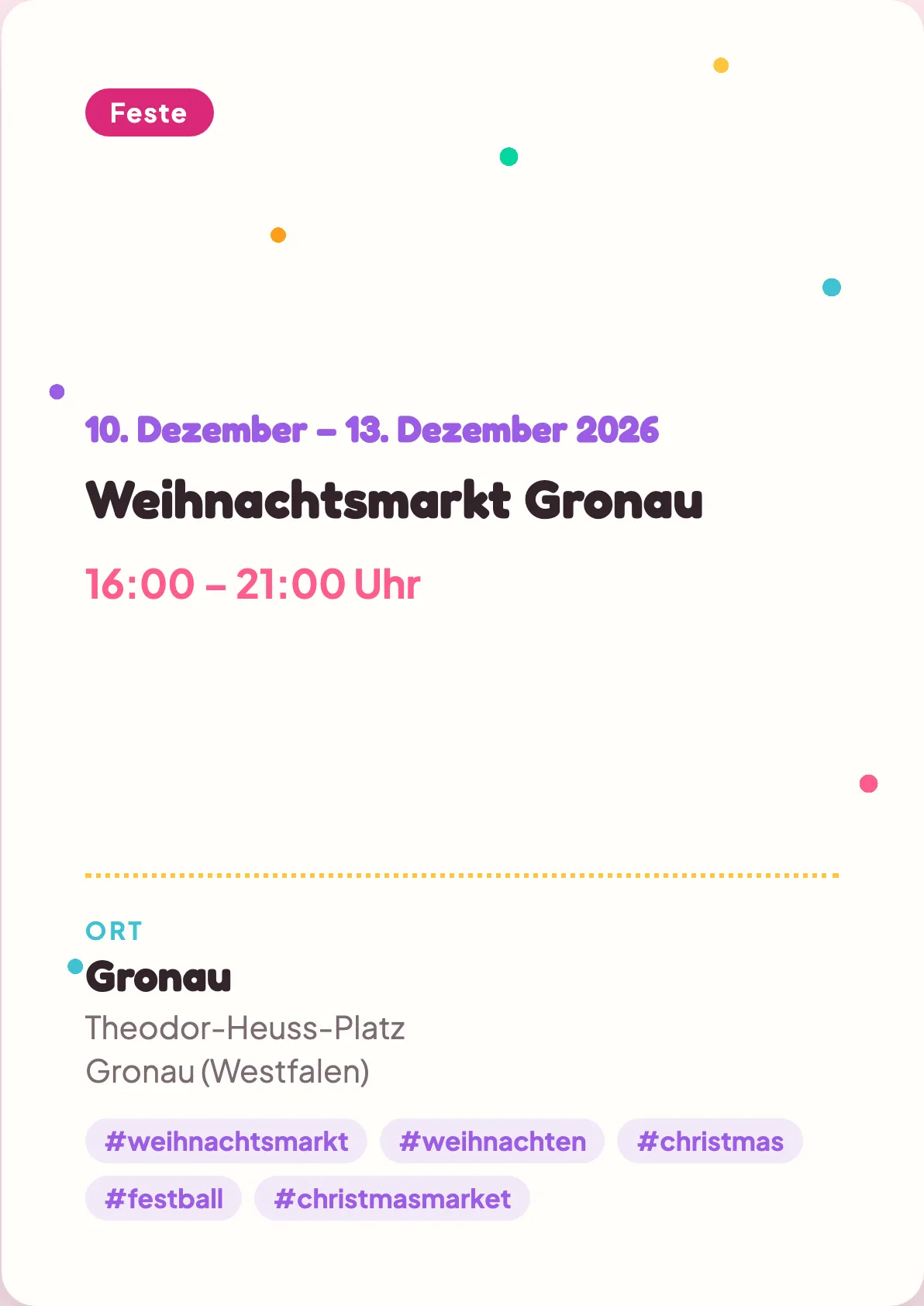 Veranstaltungsflyer