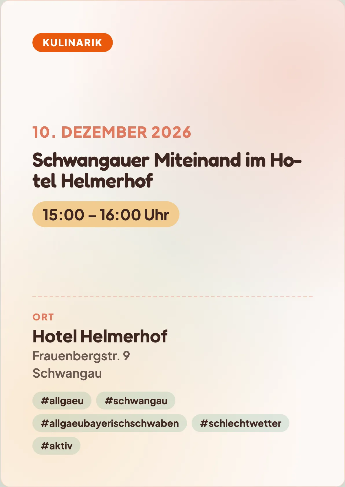 Veranstaltungsflyer