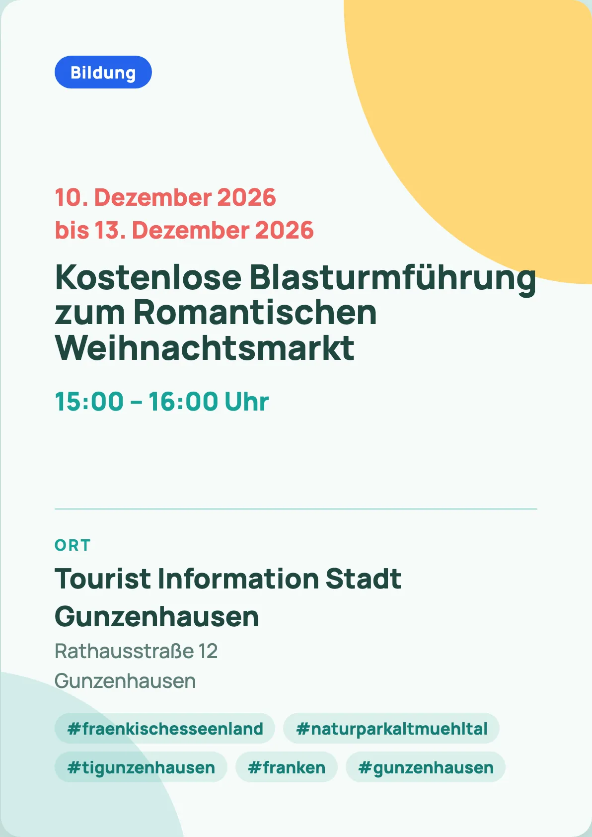 Veranstaltungsflyer