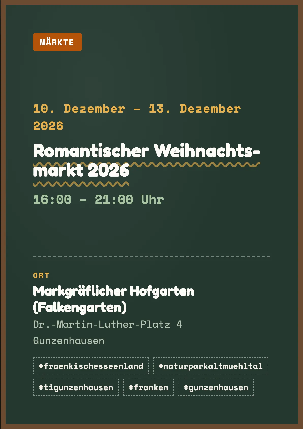 Veranstaltungsflyer