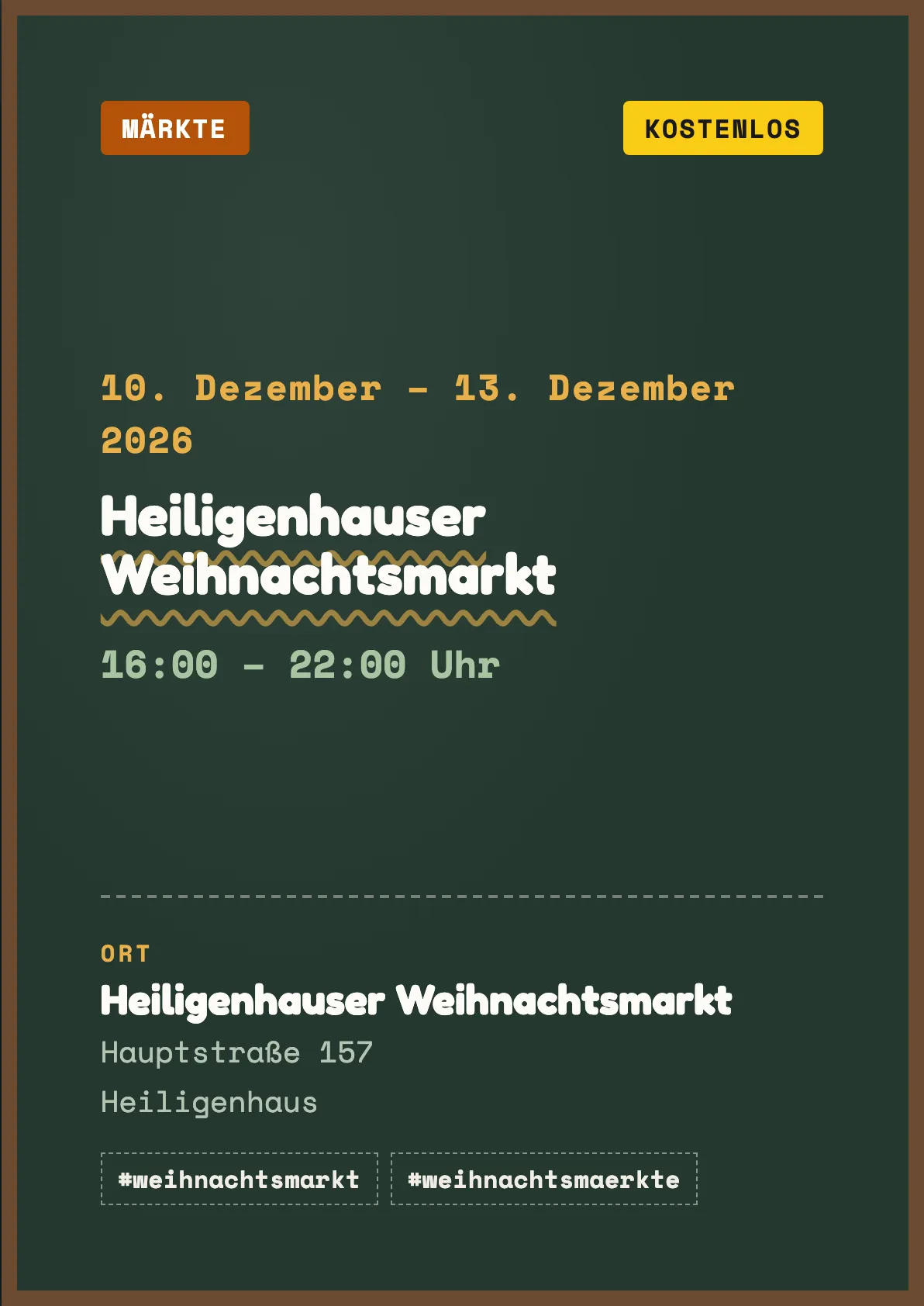 Veranstaltungsflyer
