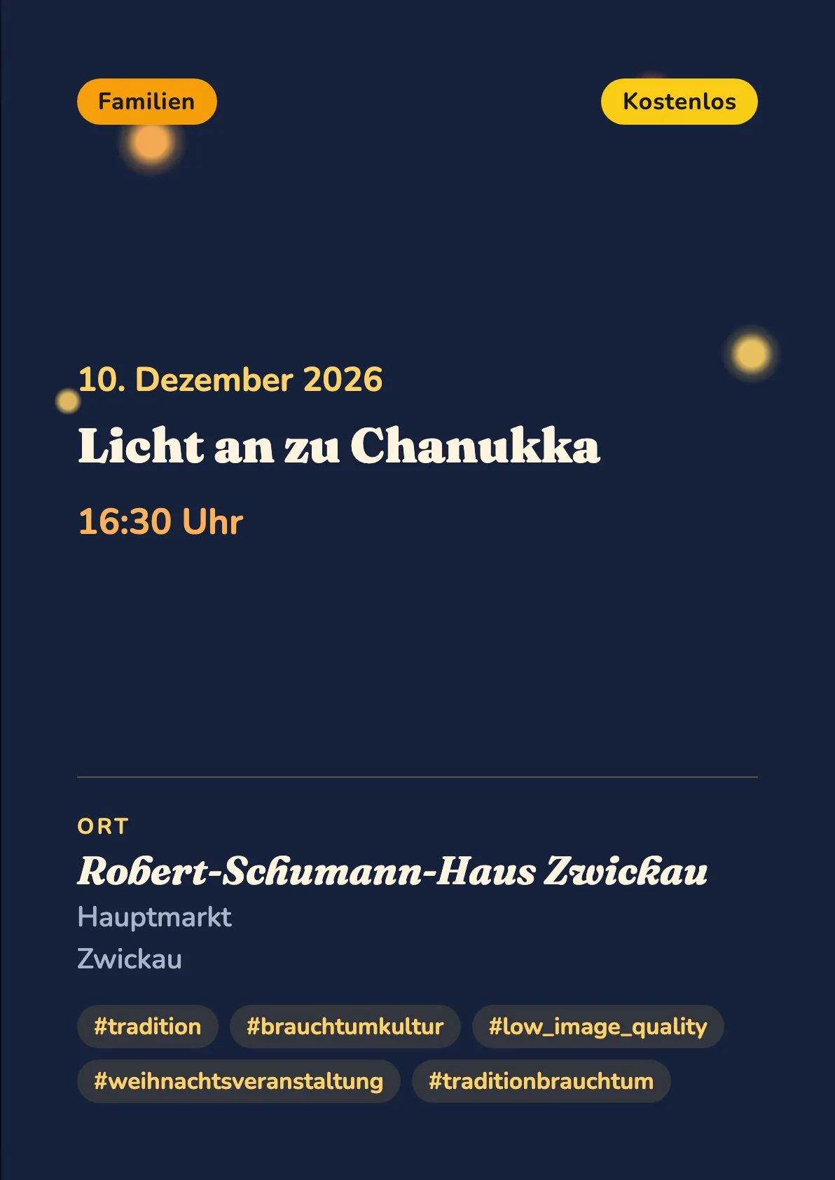 Veranstaltungsflyer
