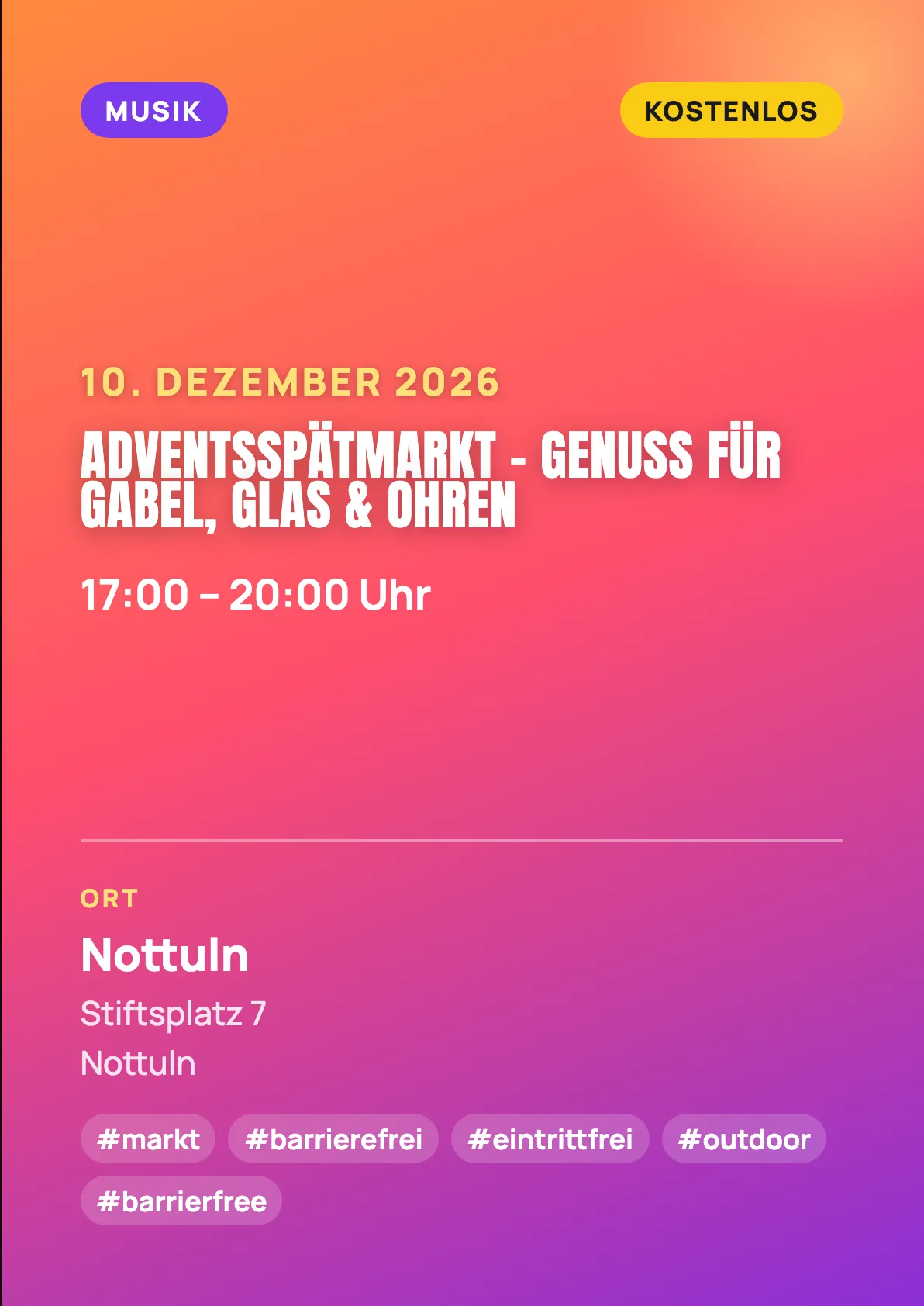 Veranstaltungsflyer