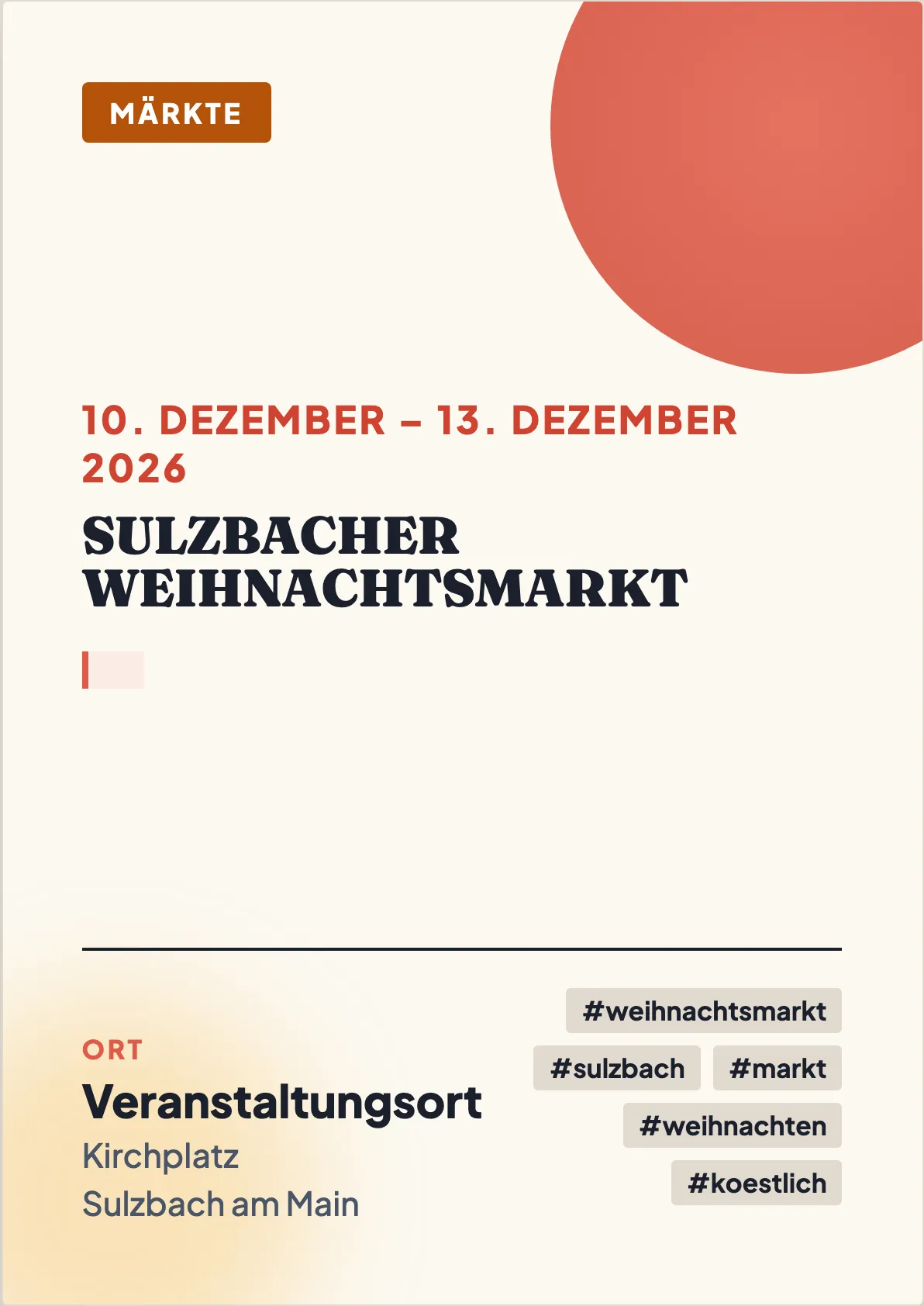 Veranstaltungsflyer