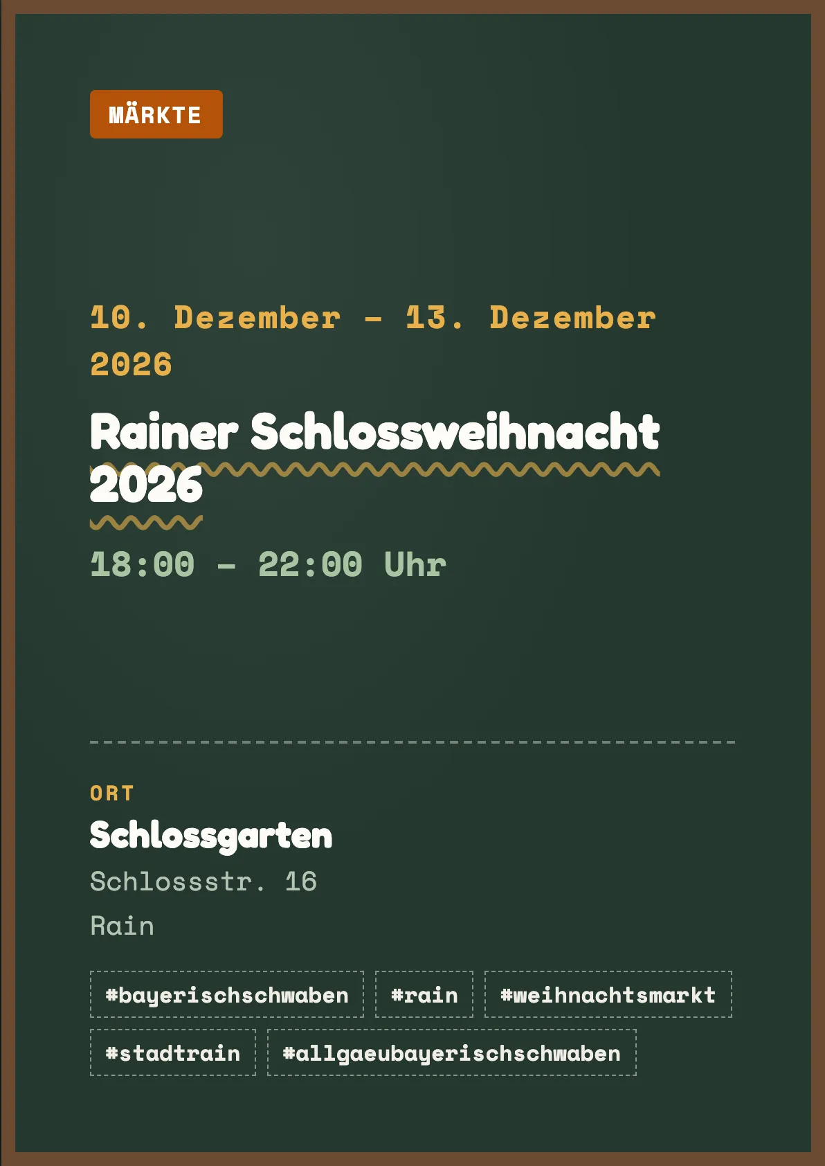 Veranstaltungsflyer