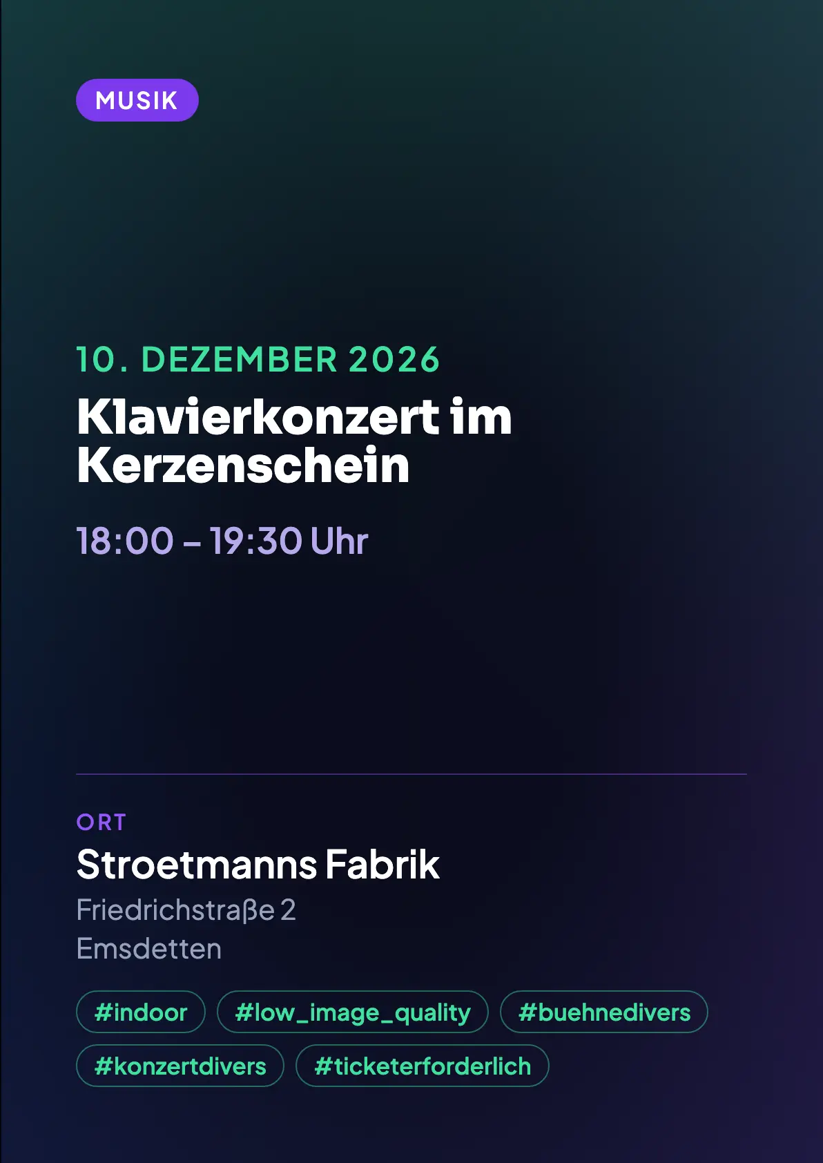Veranstaltungsflyer