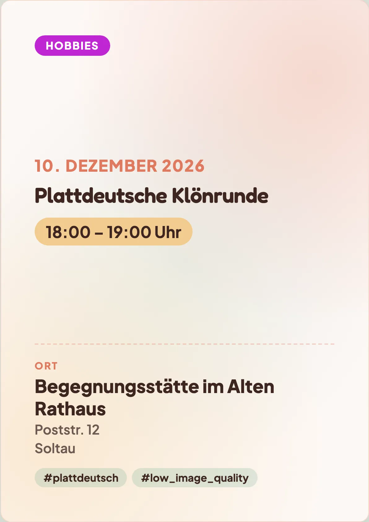 Veranstaltungsflyer