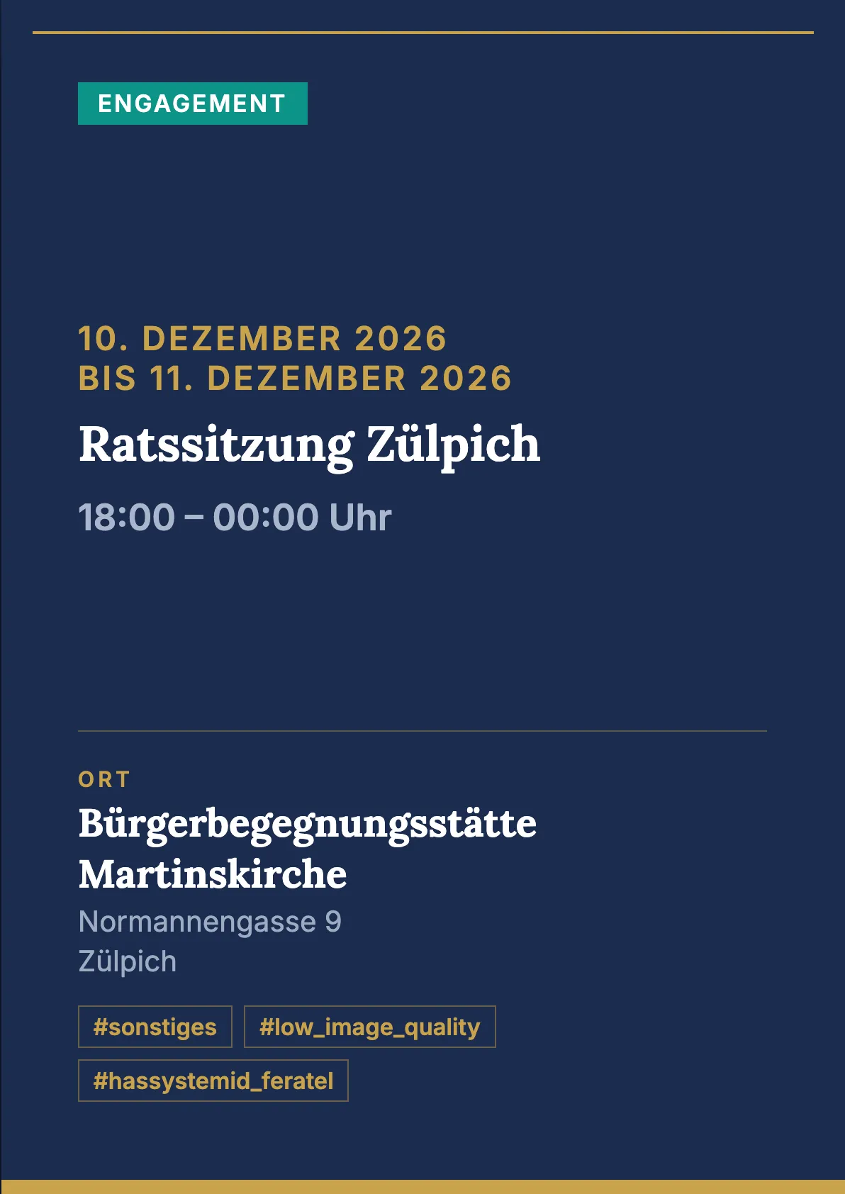 Veranstaltungsflyer