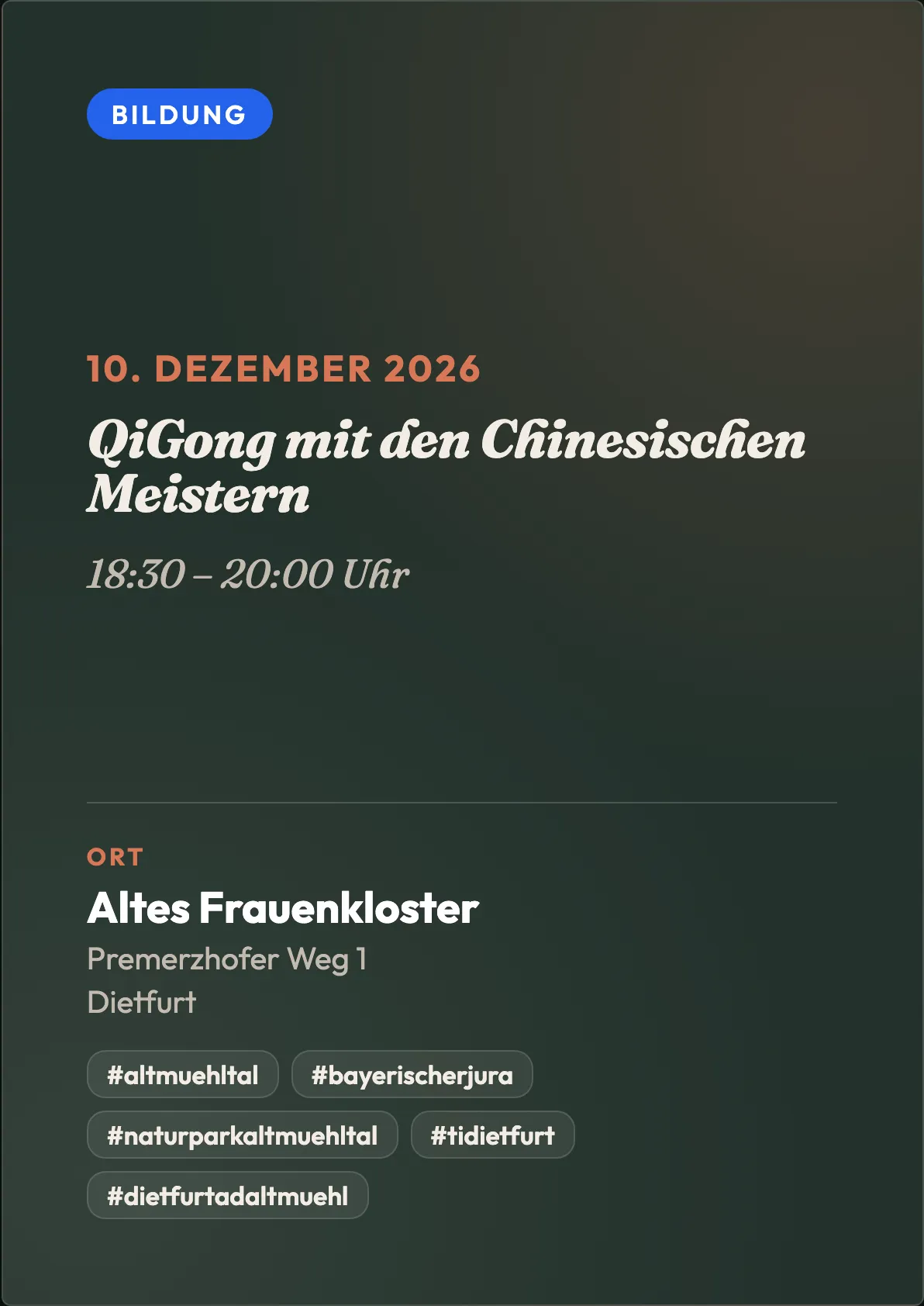 Veranstaltungsflyer