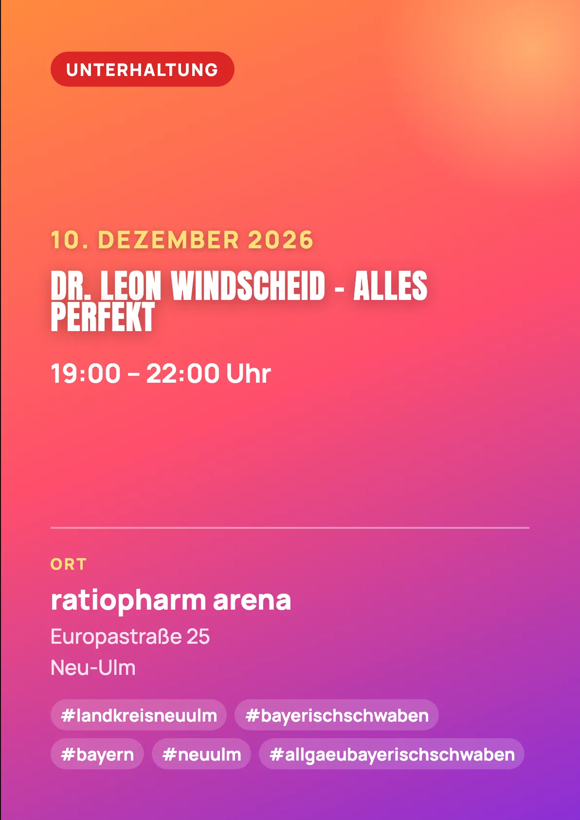 Veranstaltungsflyer