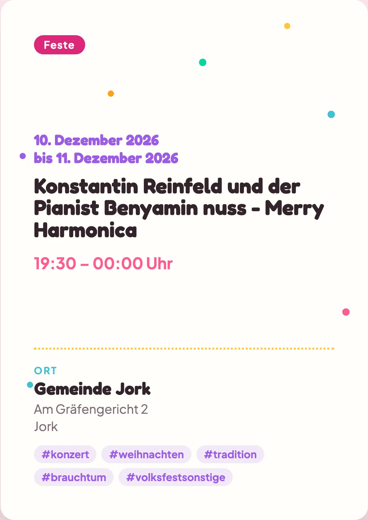 Veranstaltungsflyer