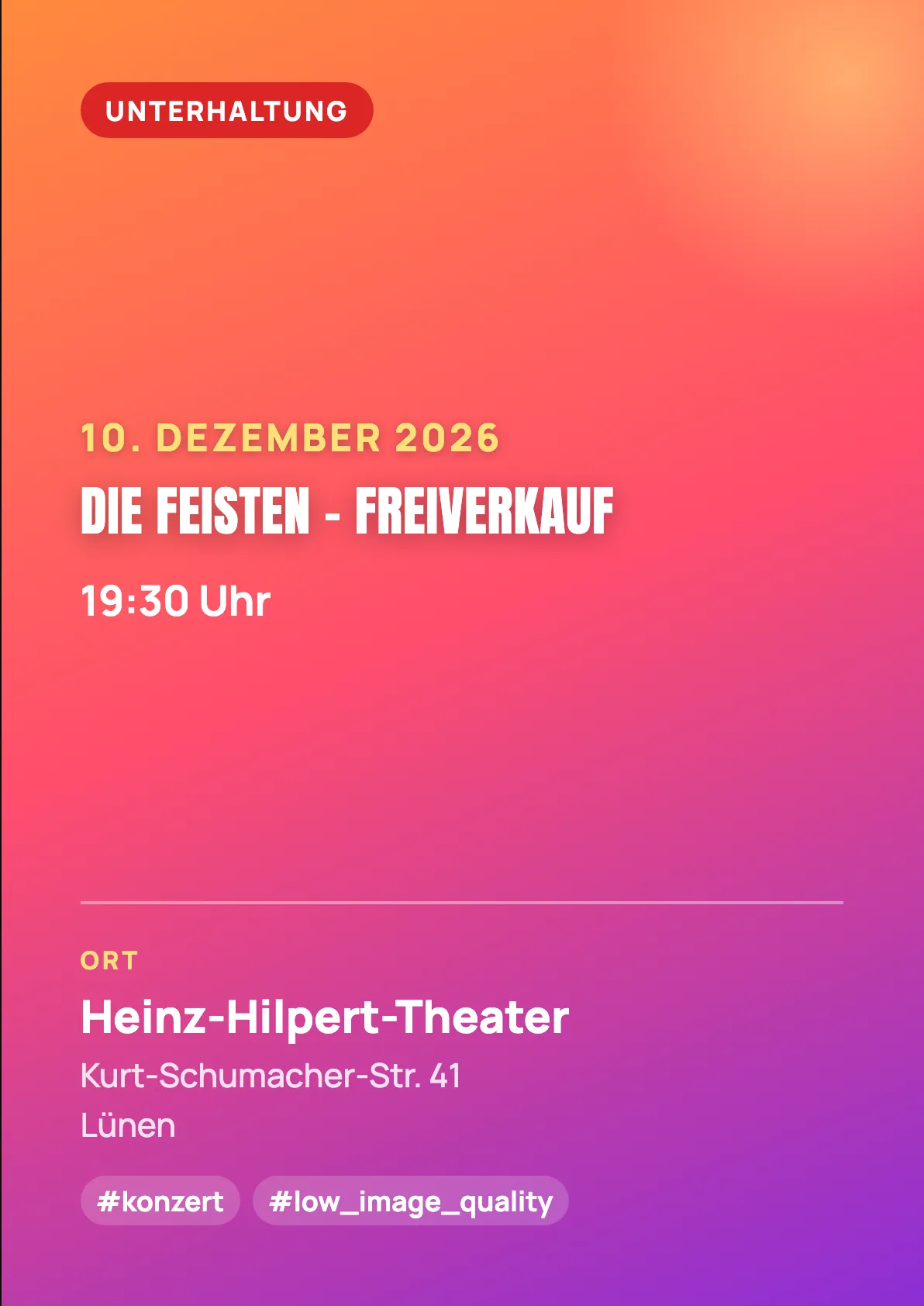 Veranstaltungsflyer