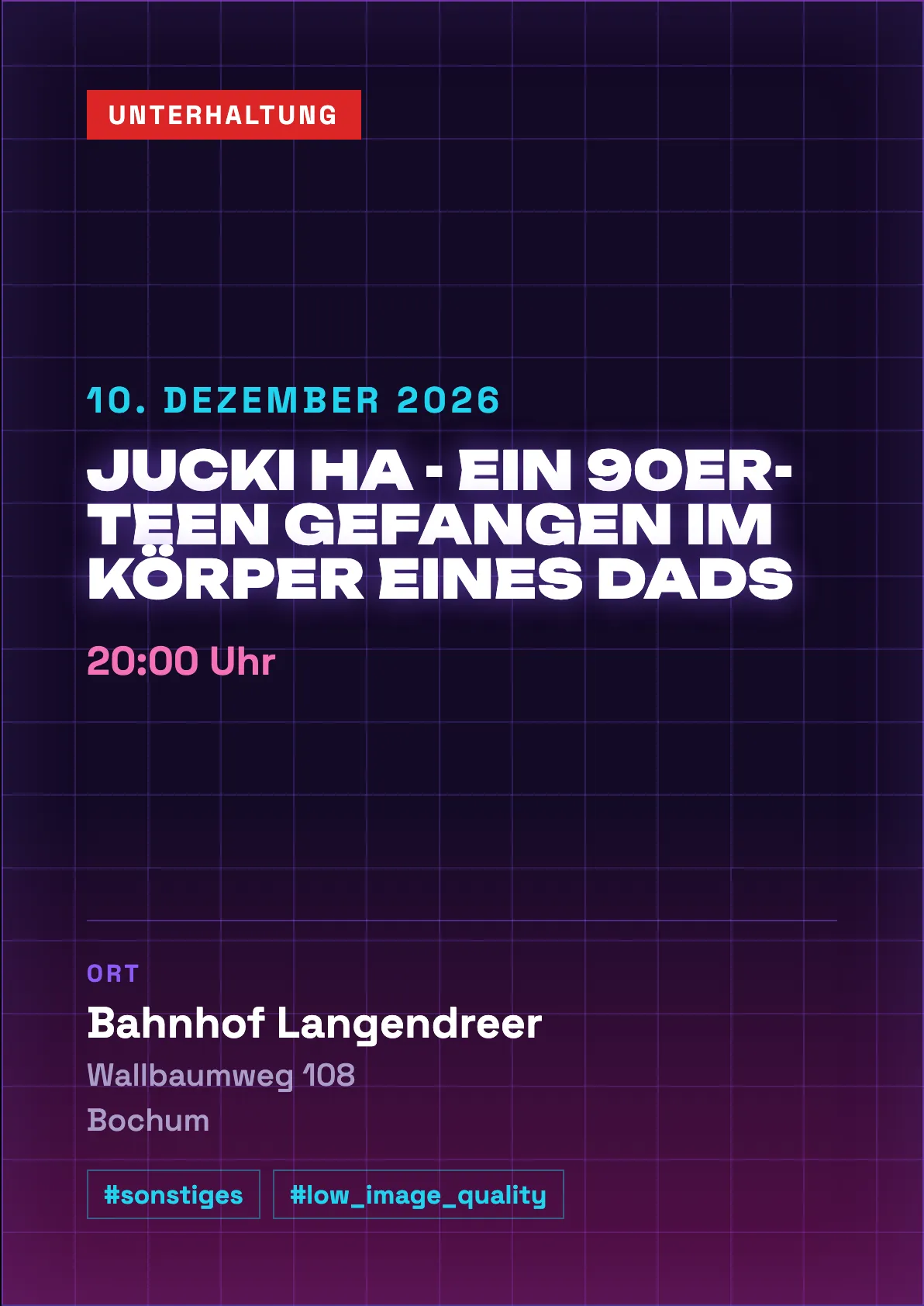 Veranstaltungsflyer