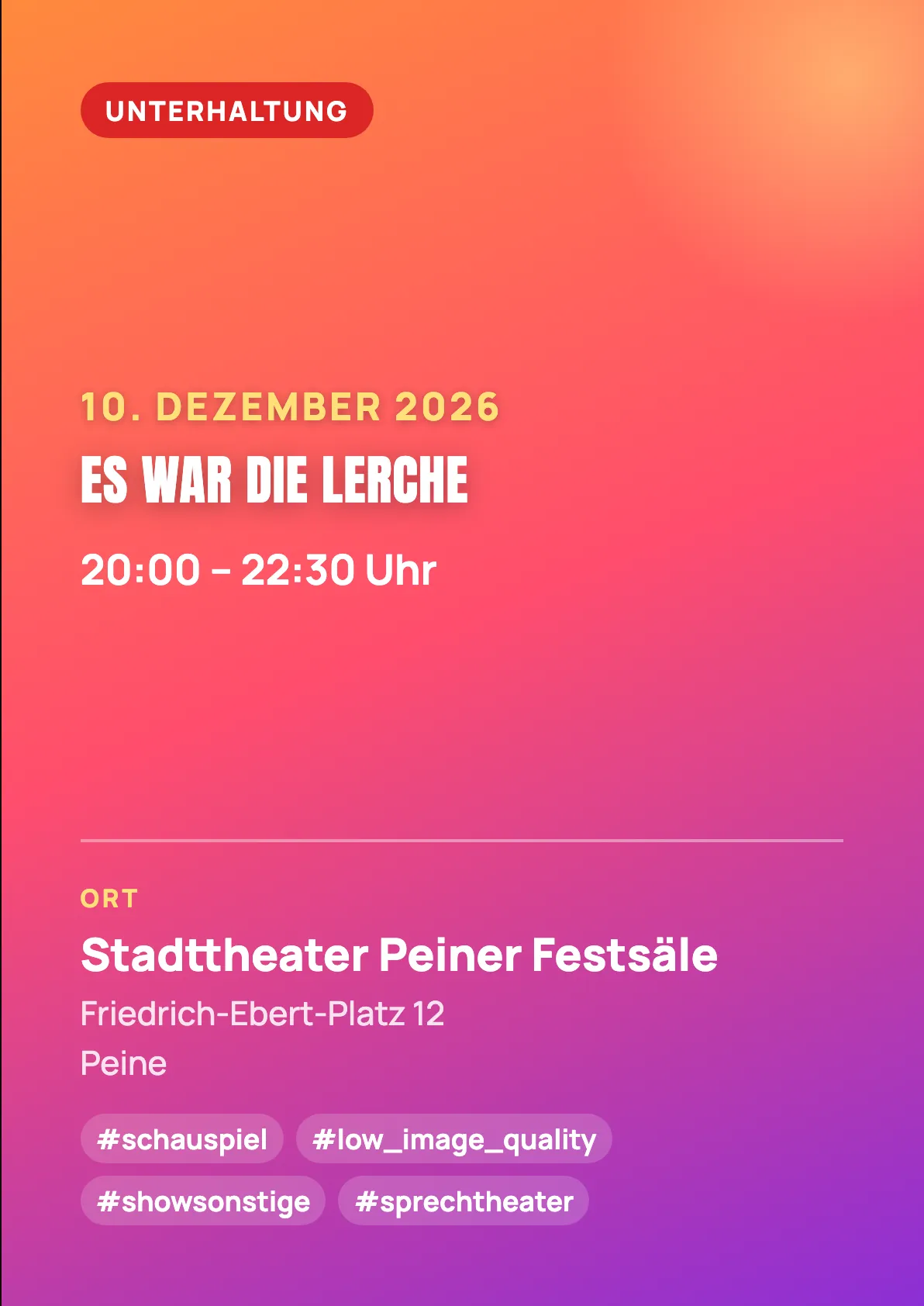 Veranstaltungsflyer