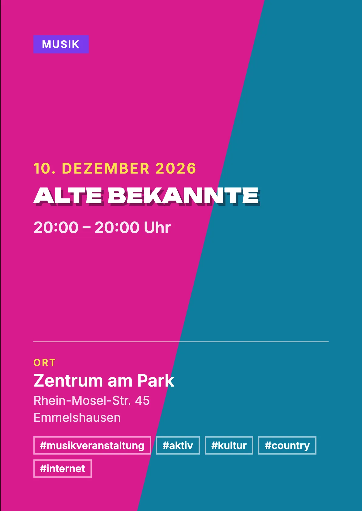 Veranstaltungsflyer