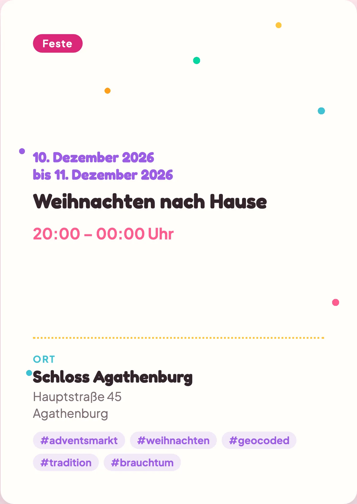 Veranstaltungsflyer