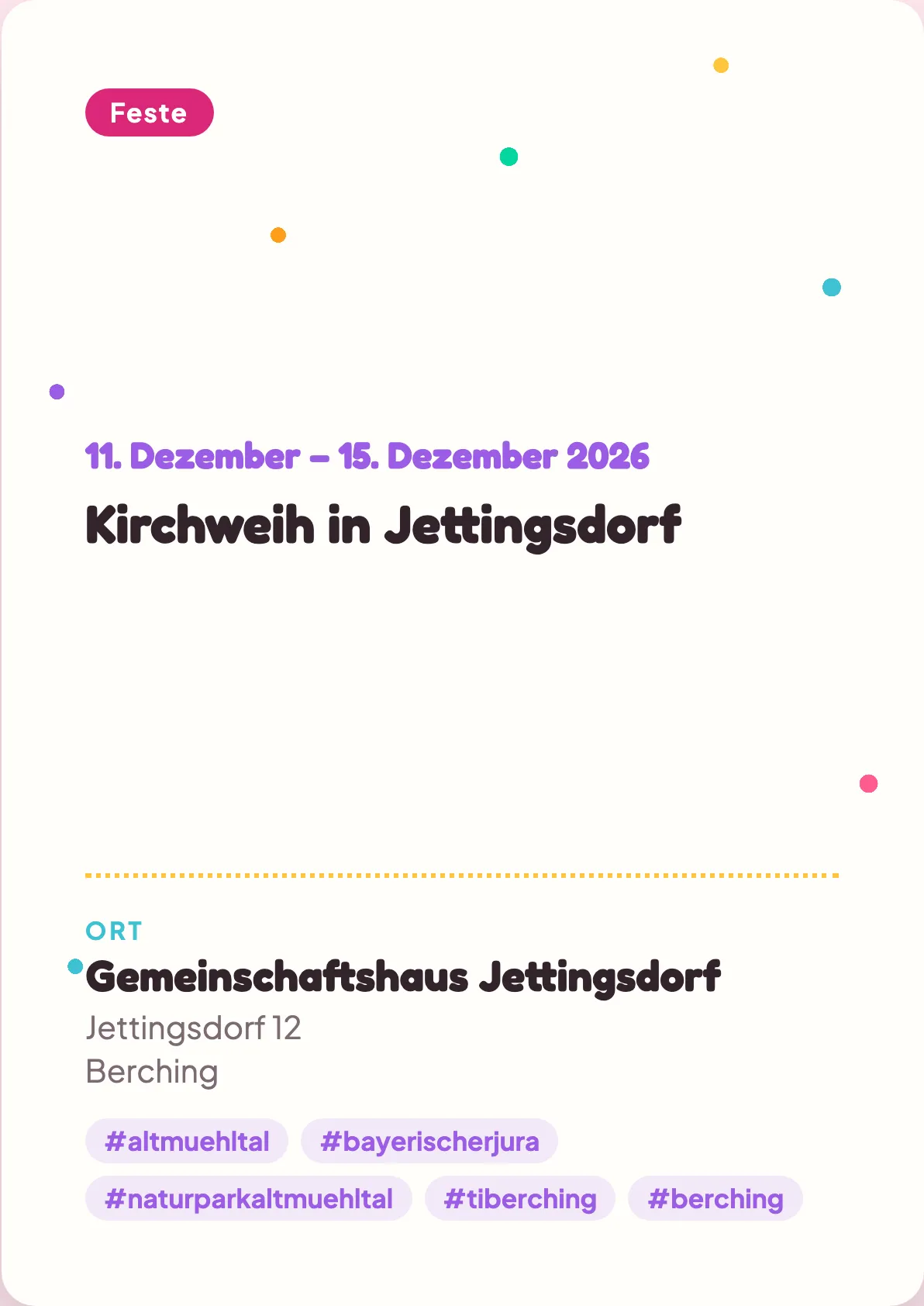 Veranstaltungsflyer