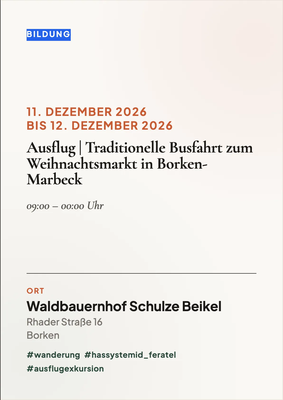 Veranstaltungsflyer