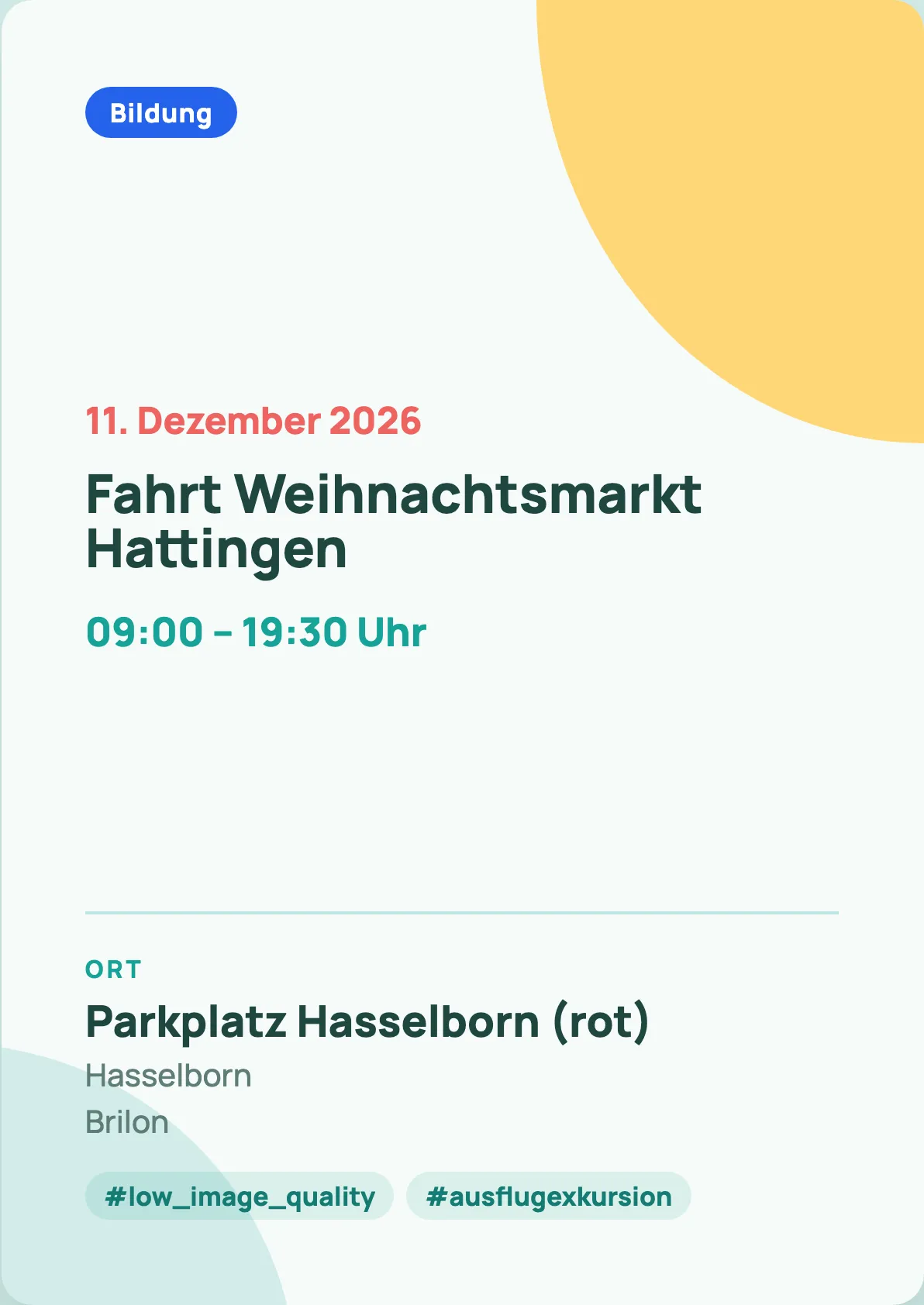 Veranstaltungsflyer