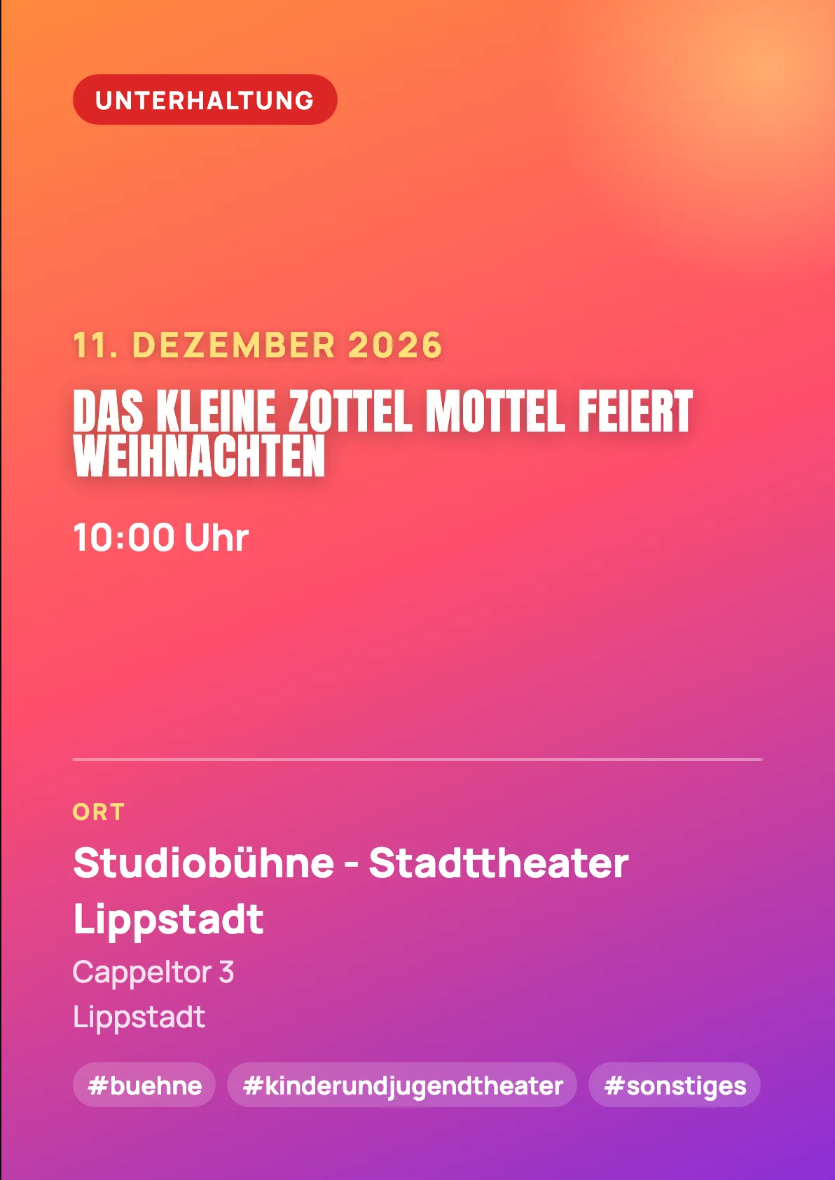 Veranstaltungsflyer