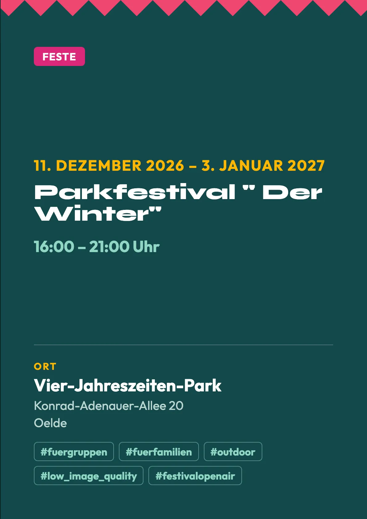 Veranstaltungsflyer