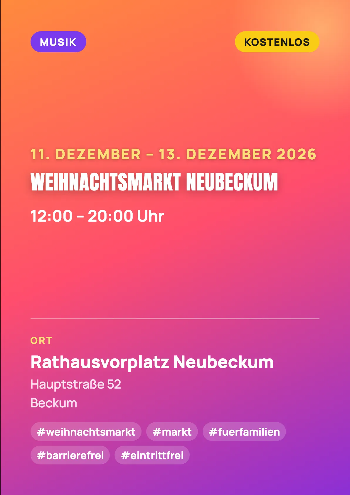 Veranstaltungsflyer