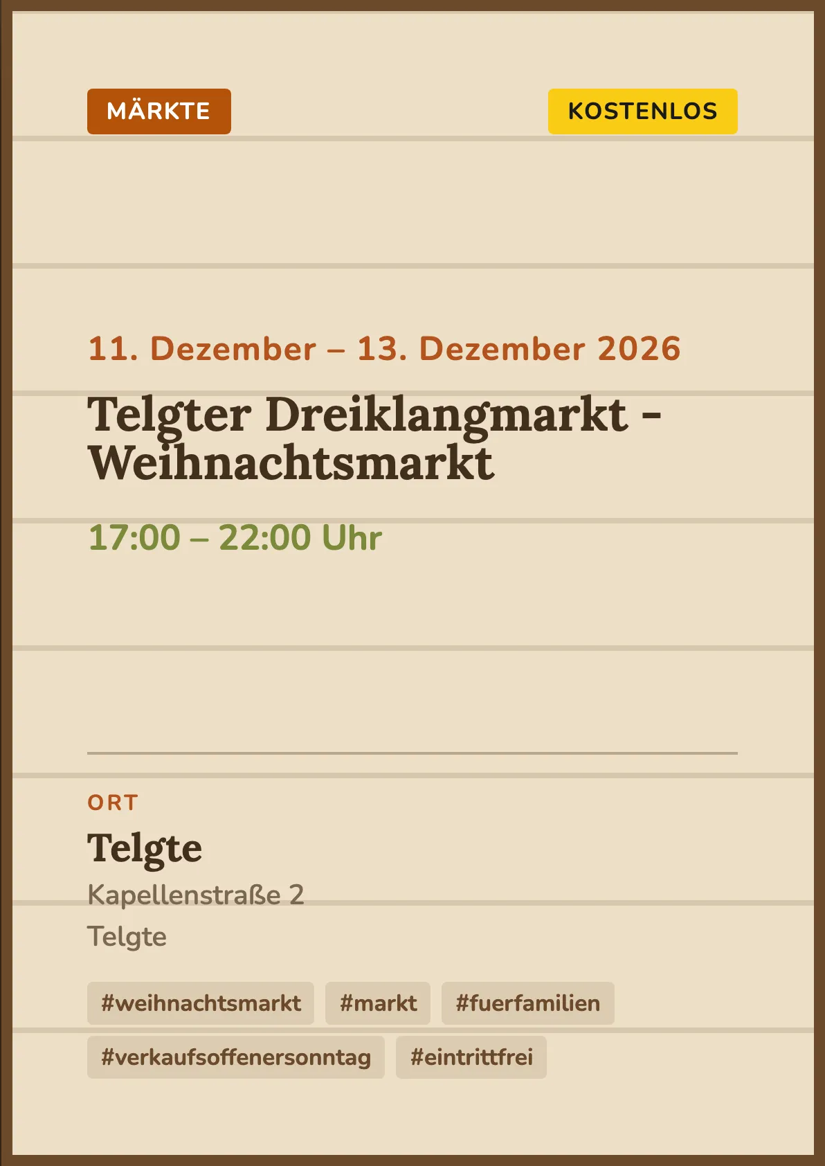 Veranstaltungsflyer