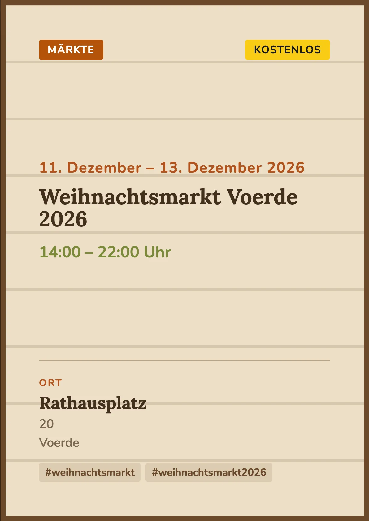 Veranstaltungsflyer