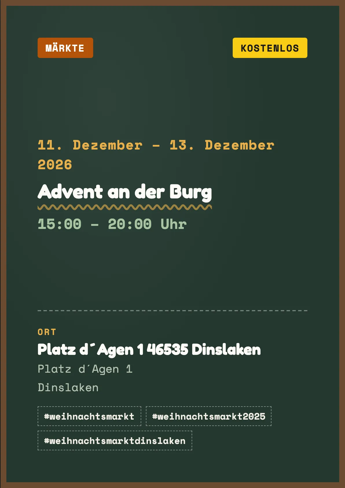 Veranstaltungsflyer