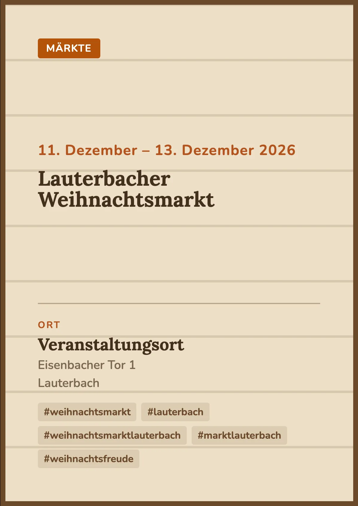 Veranstaltungsflyer