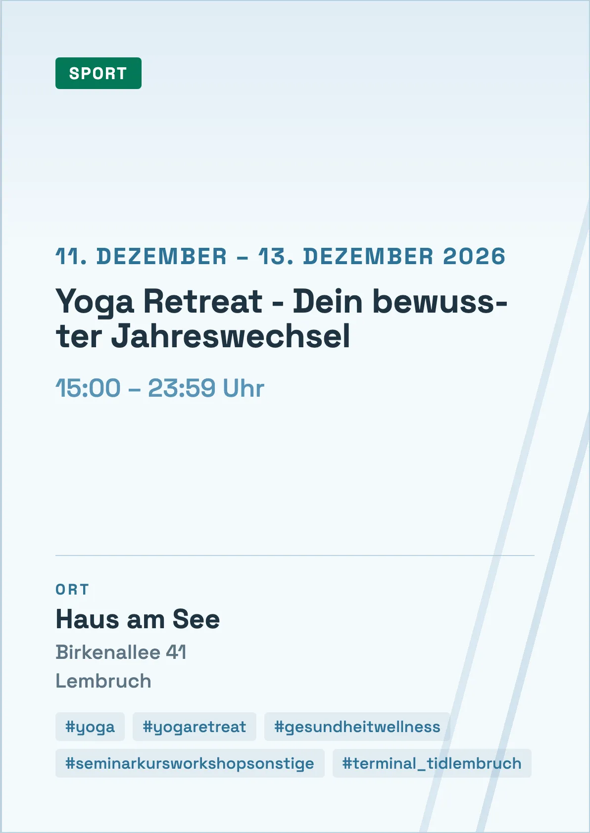 Veranstaltungsflyer