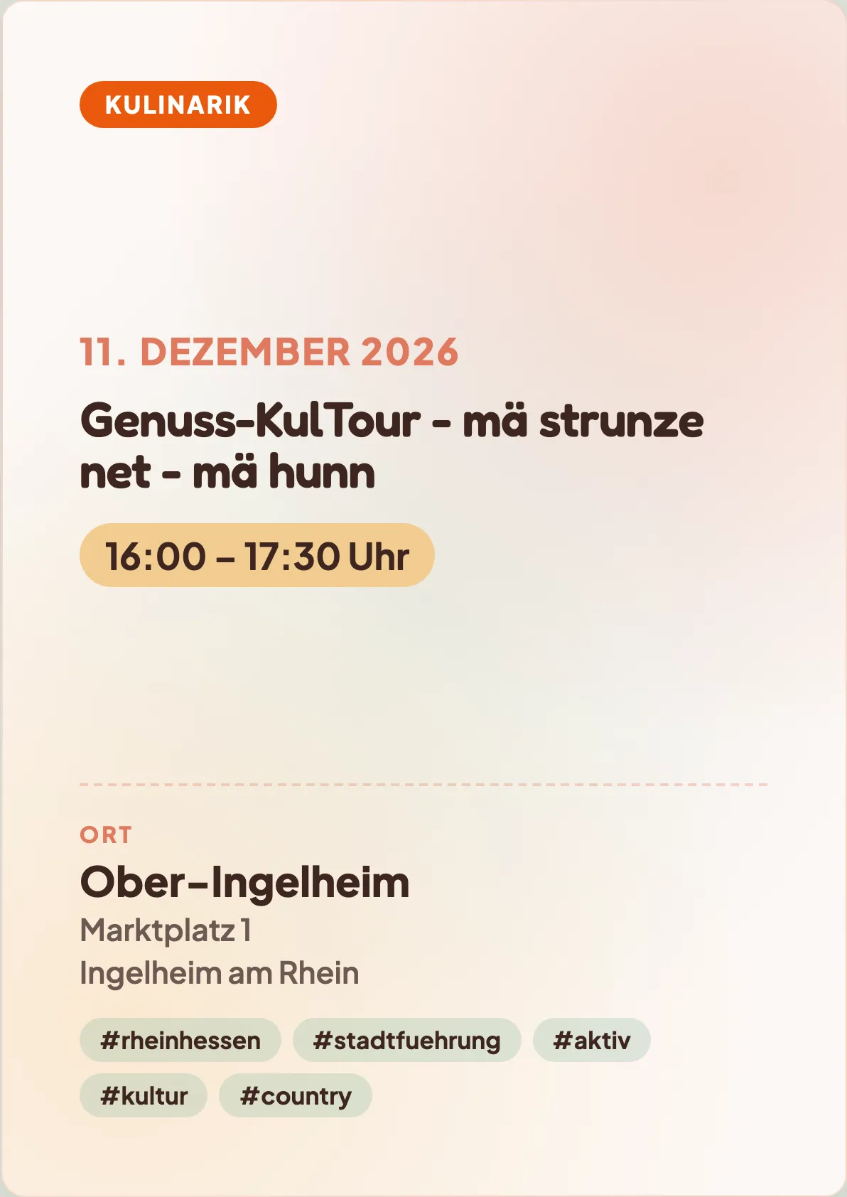 Veranstaltungsflyer