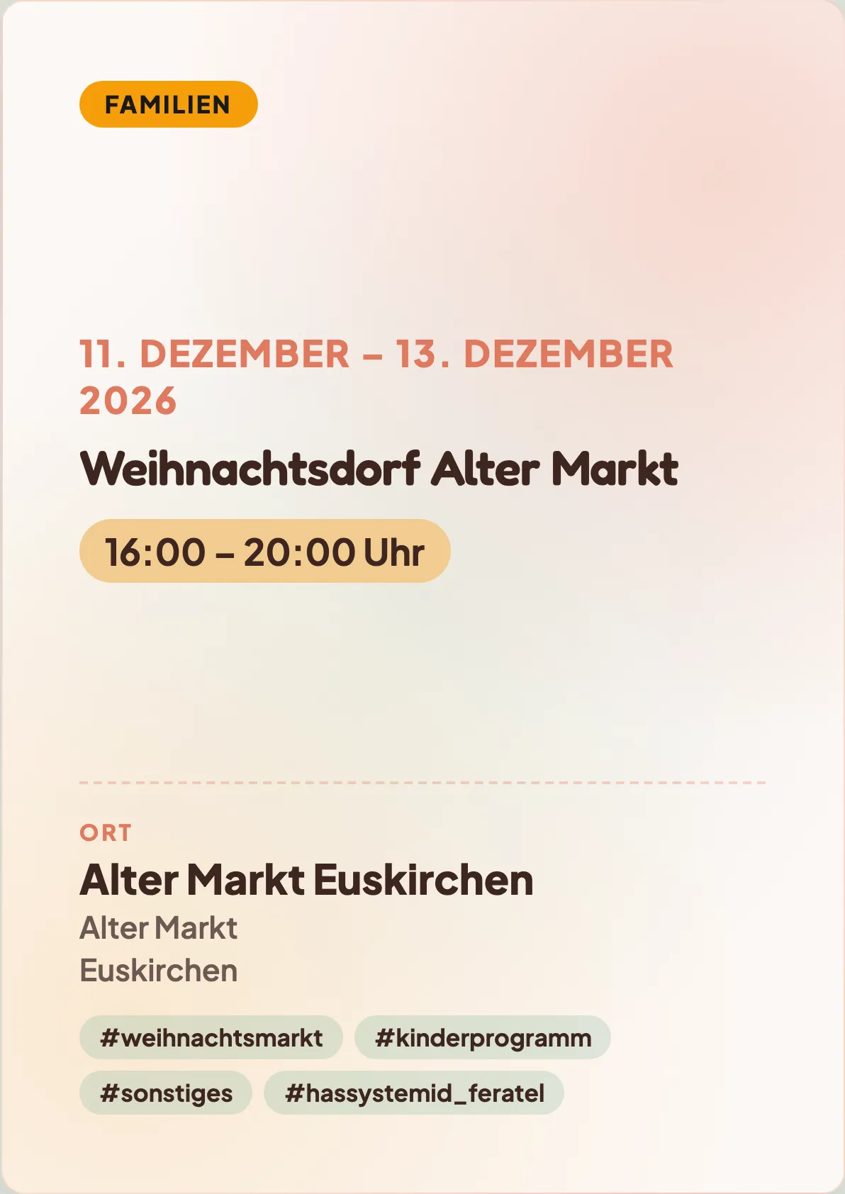 Veranstaltungsflyer