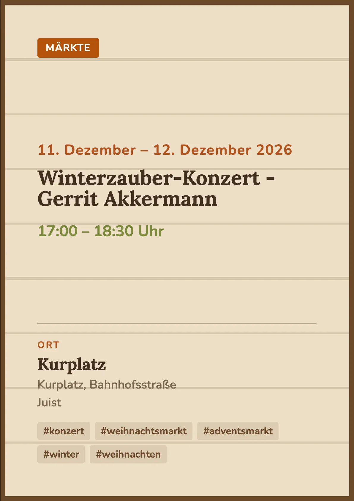 Veranstaltungsflyer
