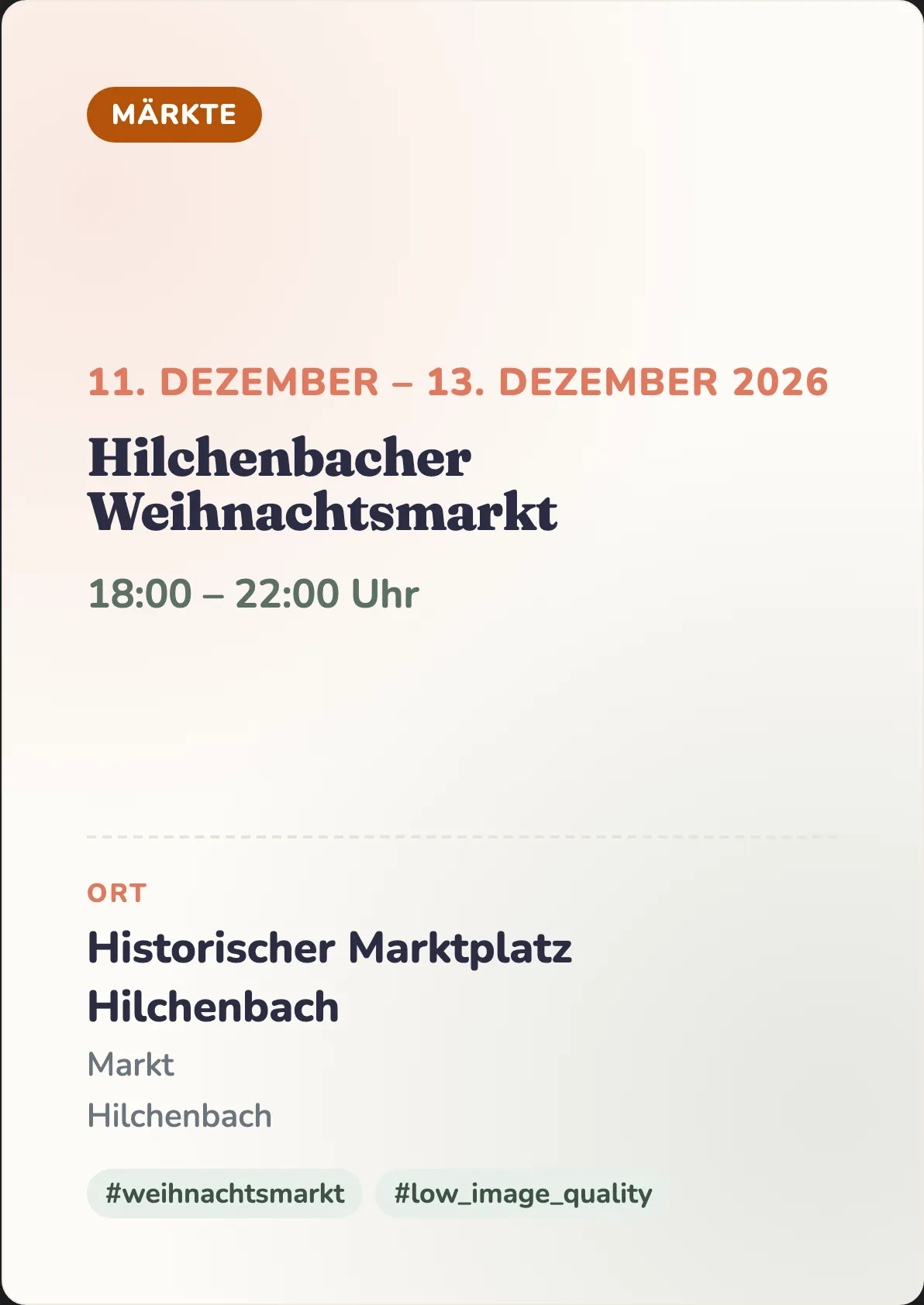 Veranstaltungsflyer