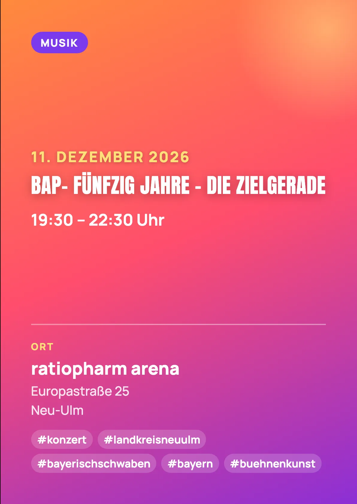 Veranstaltungsflyer