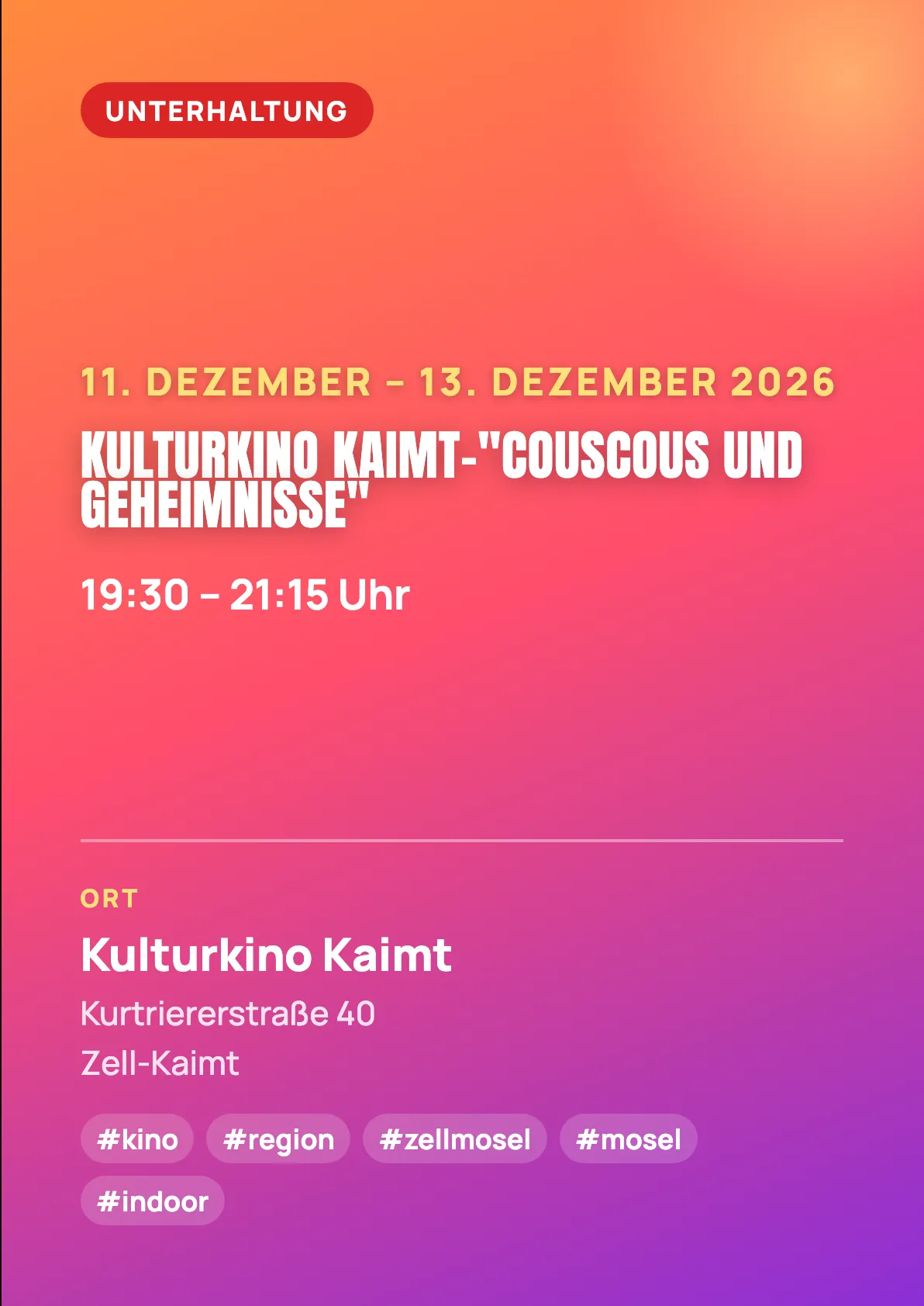 Veranstaltungsflyer