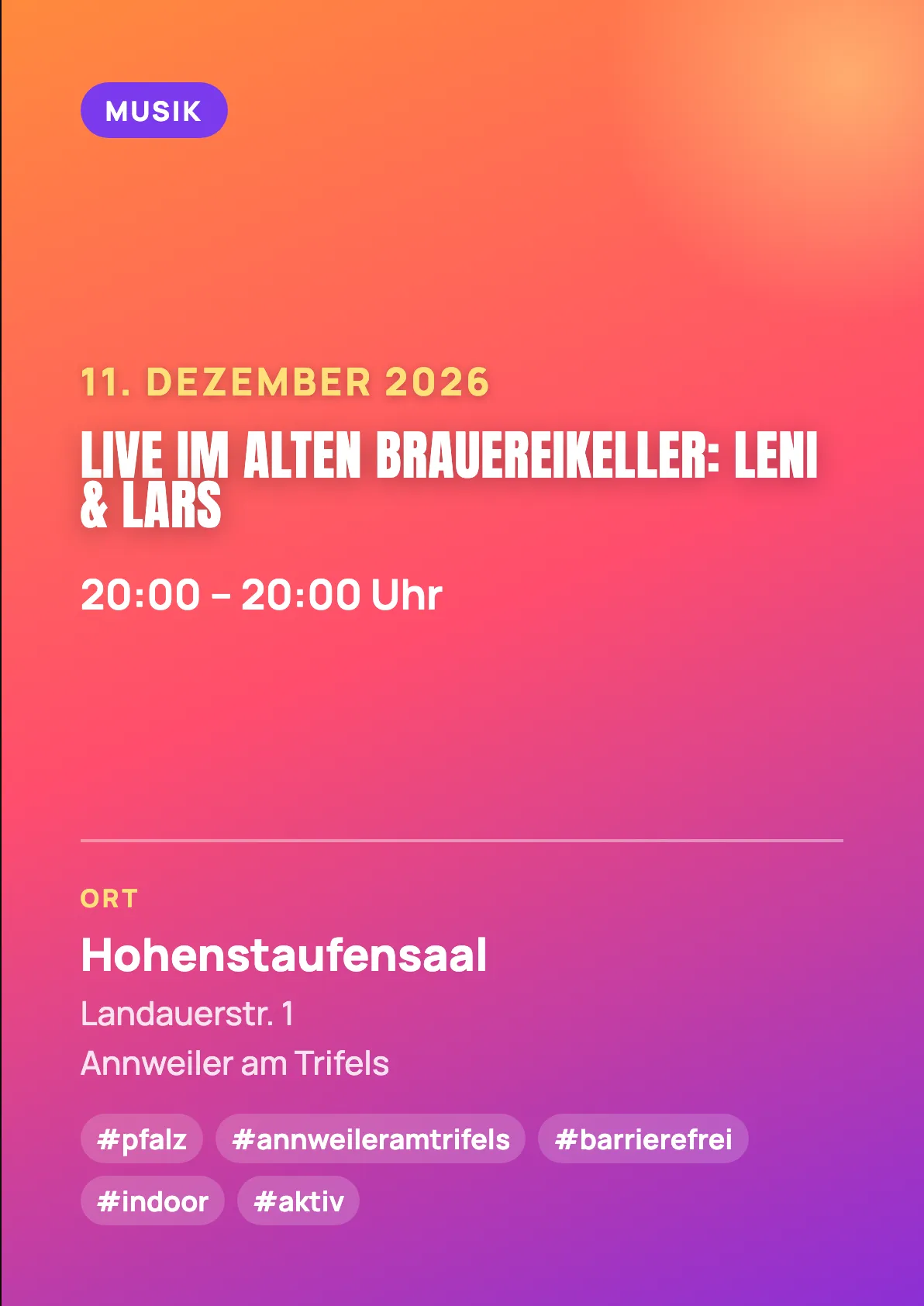 Veranstaltungsflyer