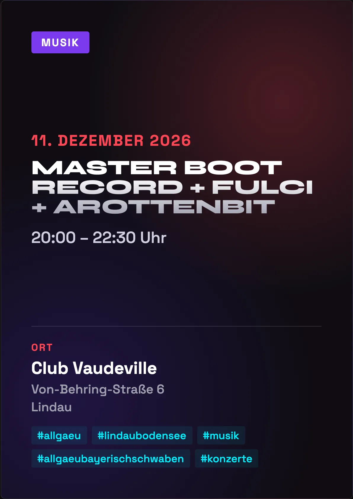Veranstaltungsflyer