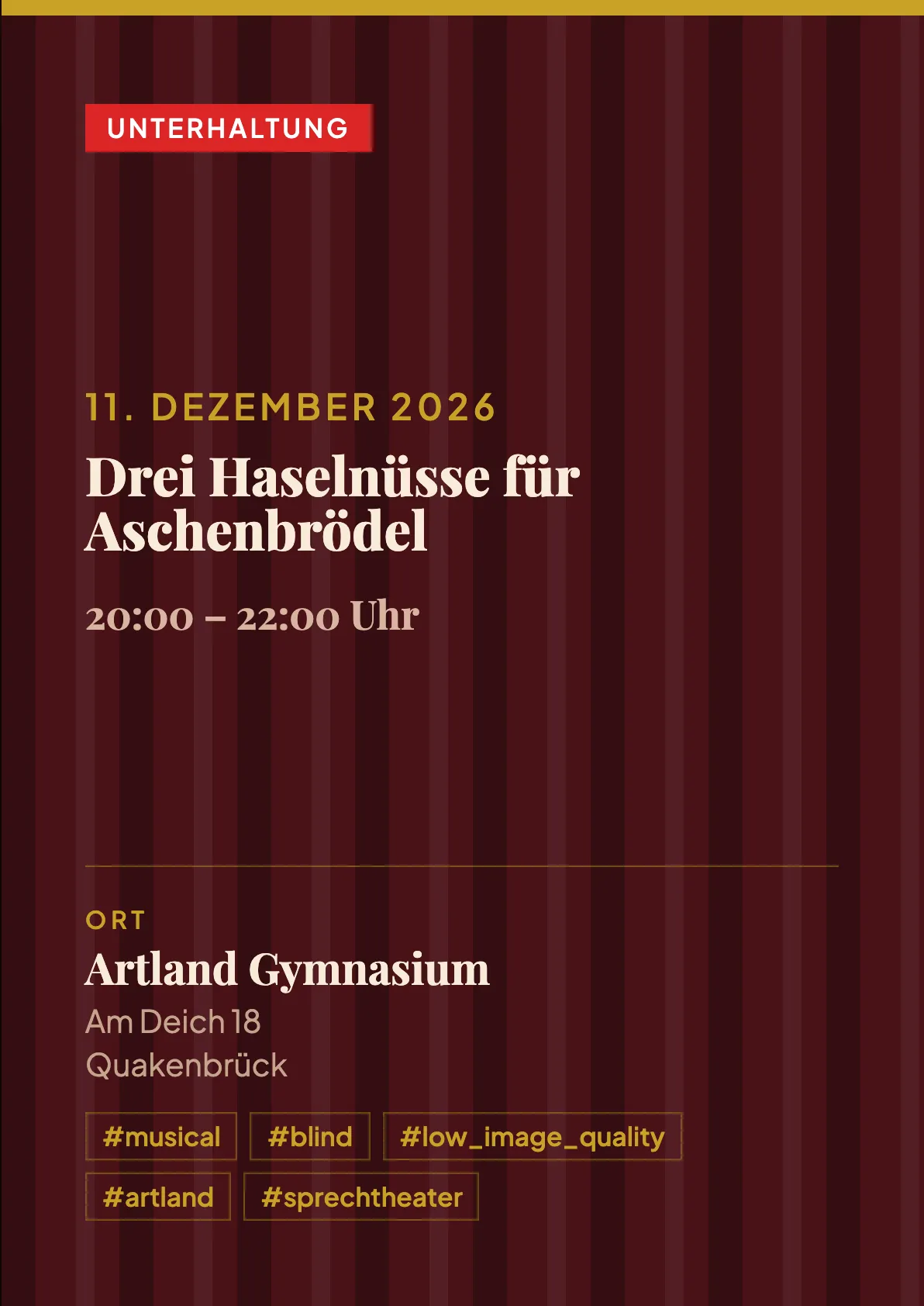 Veranstaltungsflyer