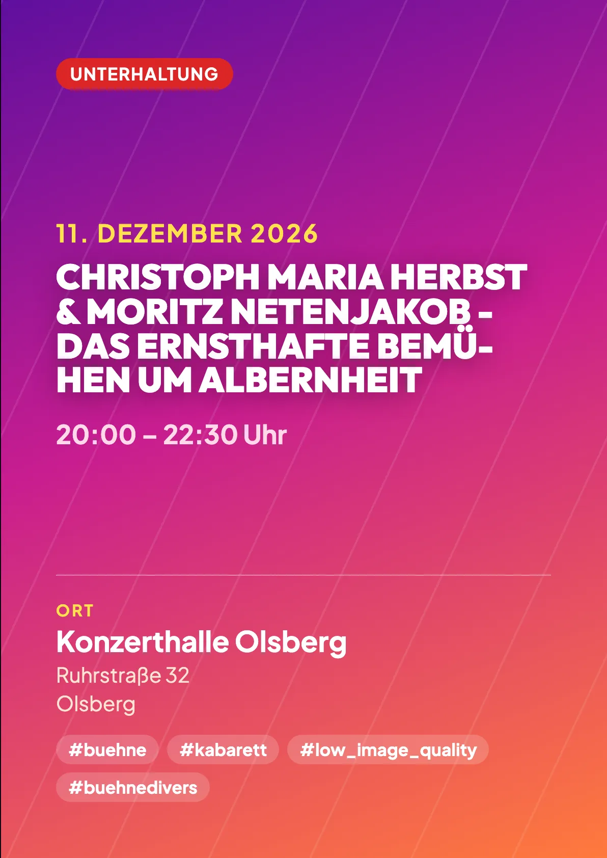 Veranstaltungsflyer